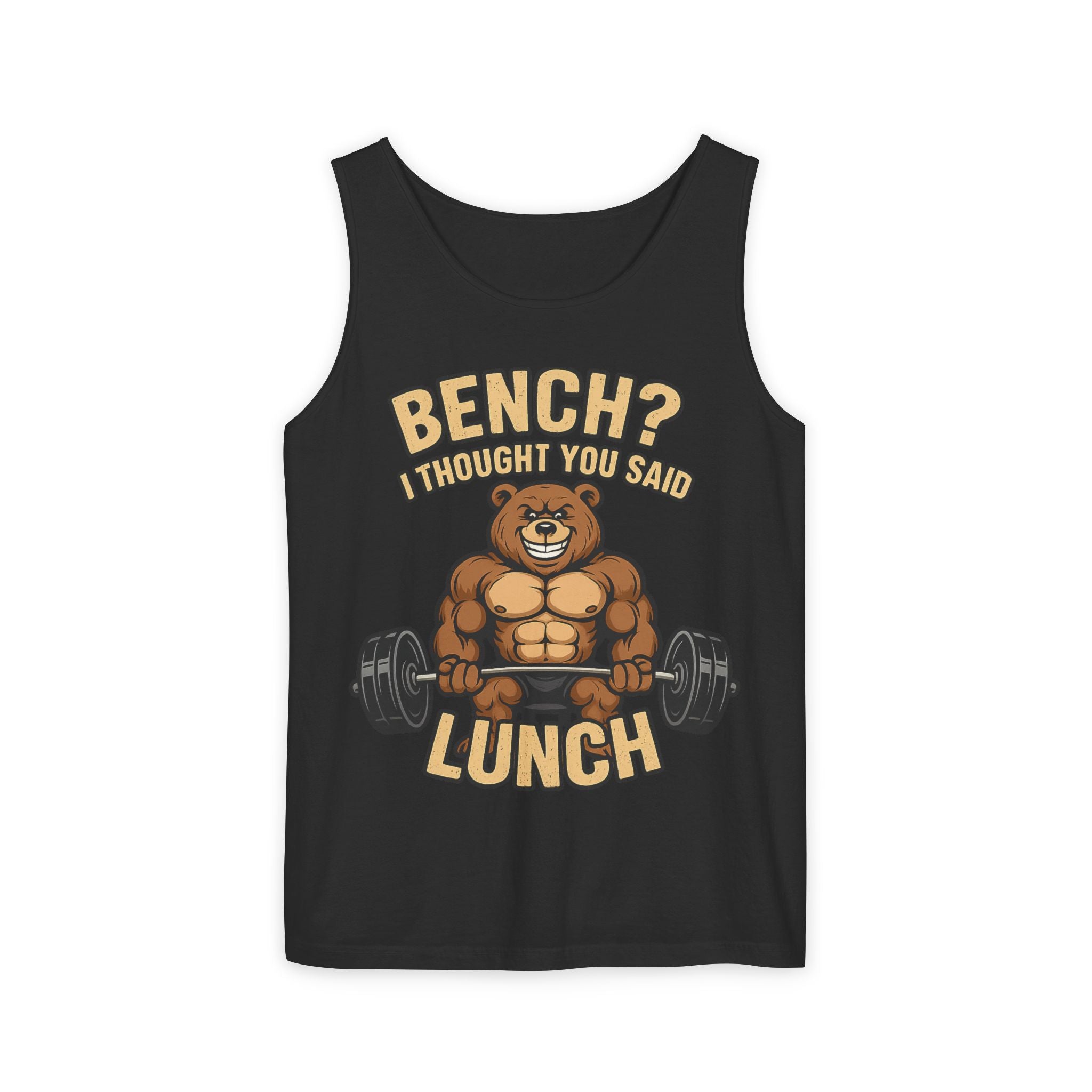 Funny Workout Tank Top, Gym Apparel, Fitness Gift, Bear Workout Shirt, Motivational Training Tee, Casual Summer Wear