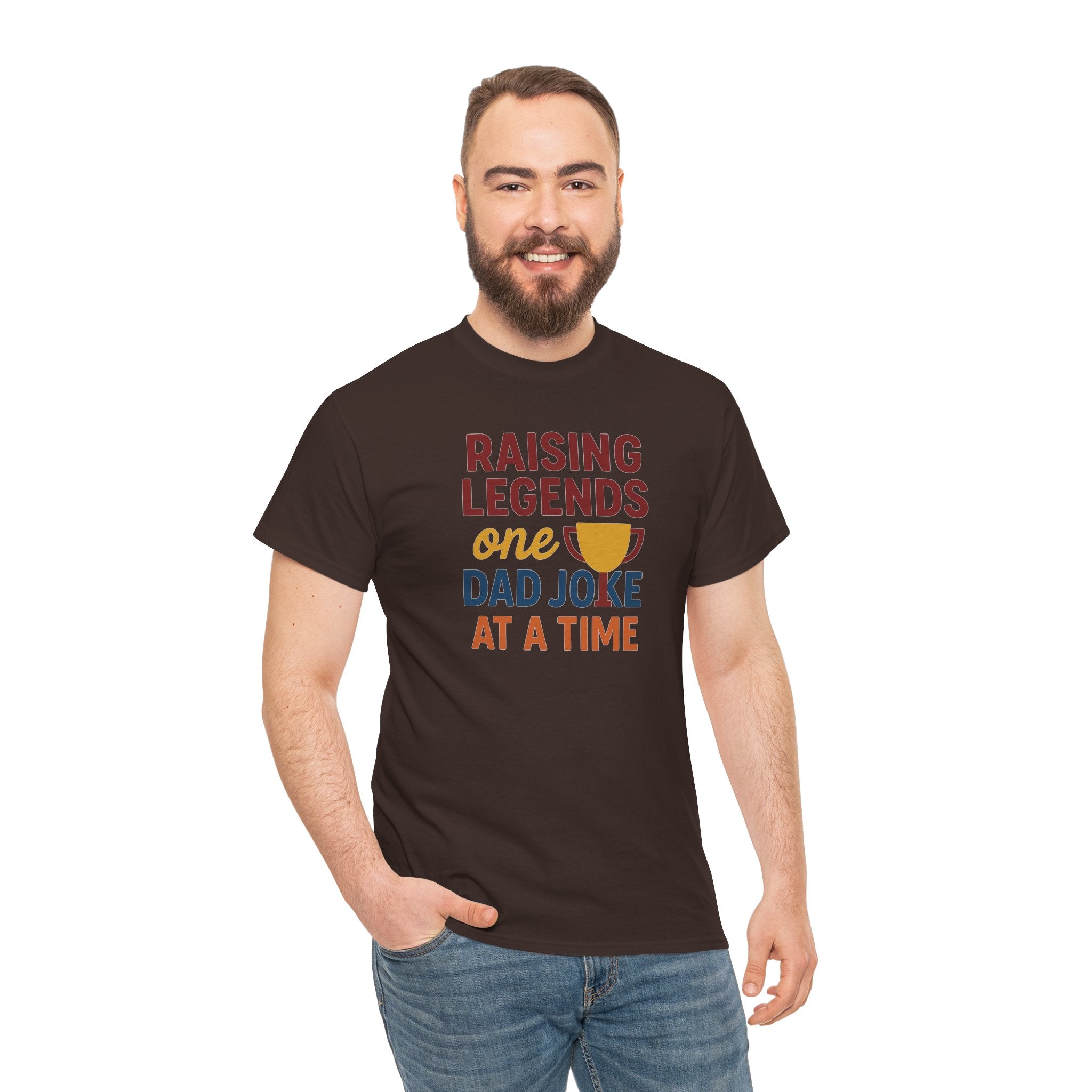 Dad Joke T‑Shirt — "Raising Legends One Dad Joke at a Time" Funny Father’s Day Tee