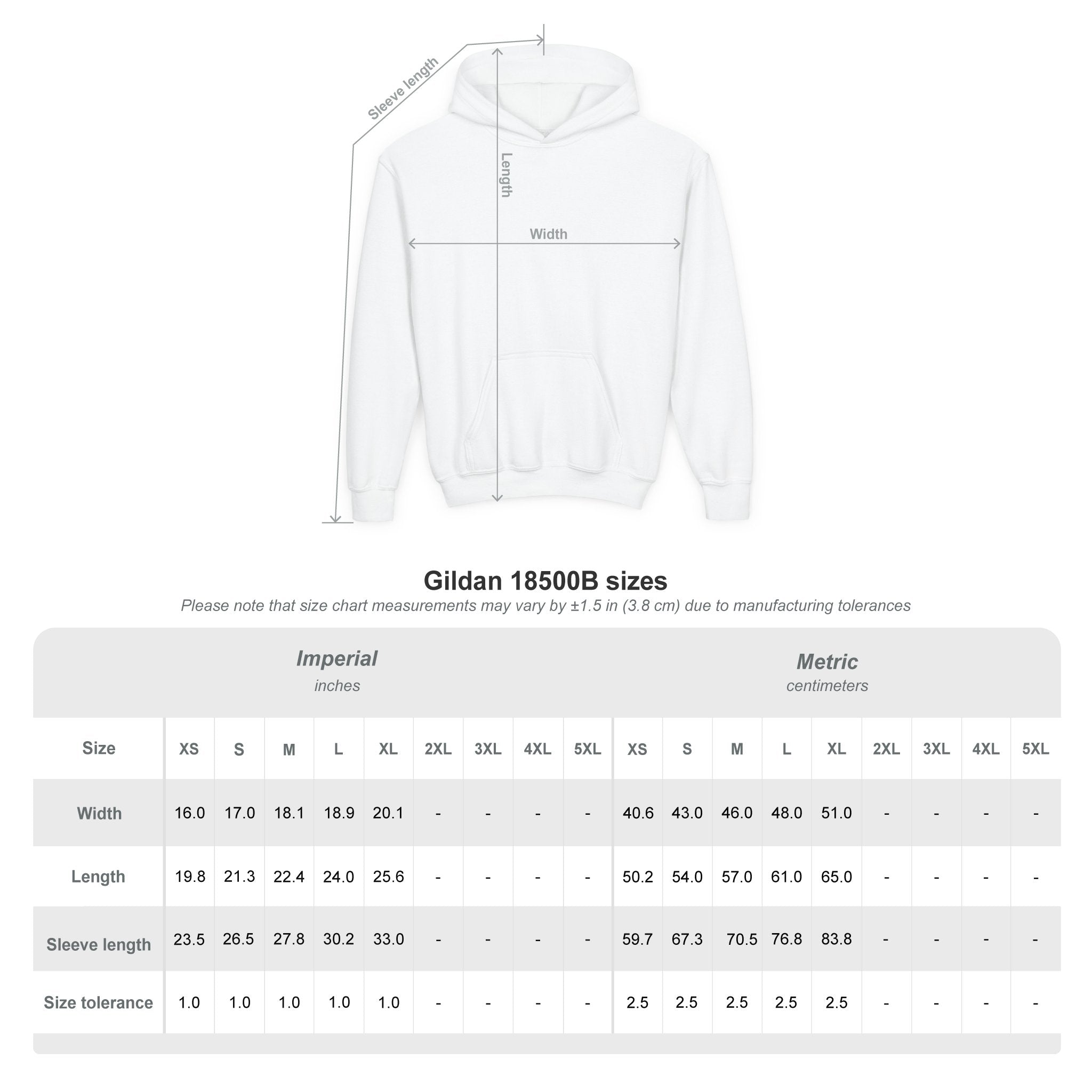 Youth Heavy Blend Hooded Sweatshirt