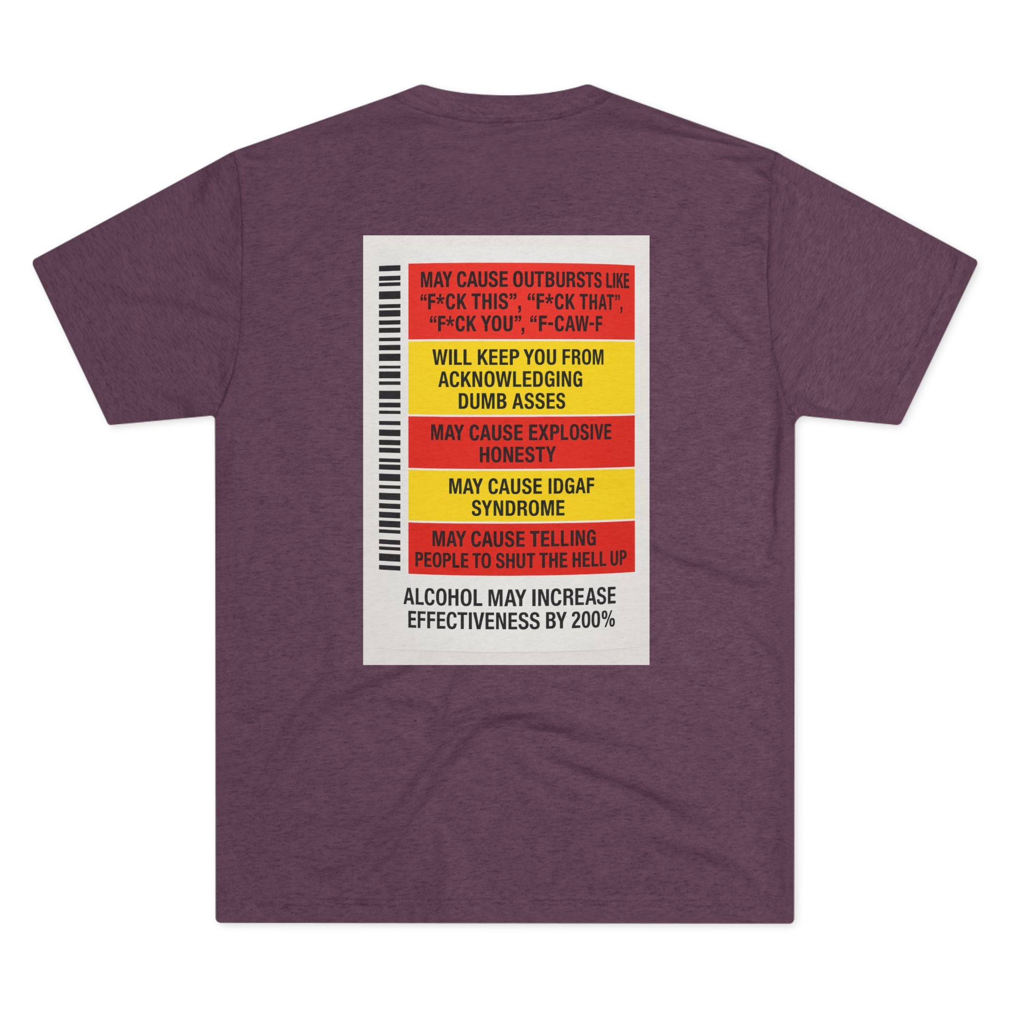 FUKITOL Unisex Tri-Blend Crew Tee - Humorous Statement Tee for Casual Wear