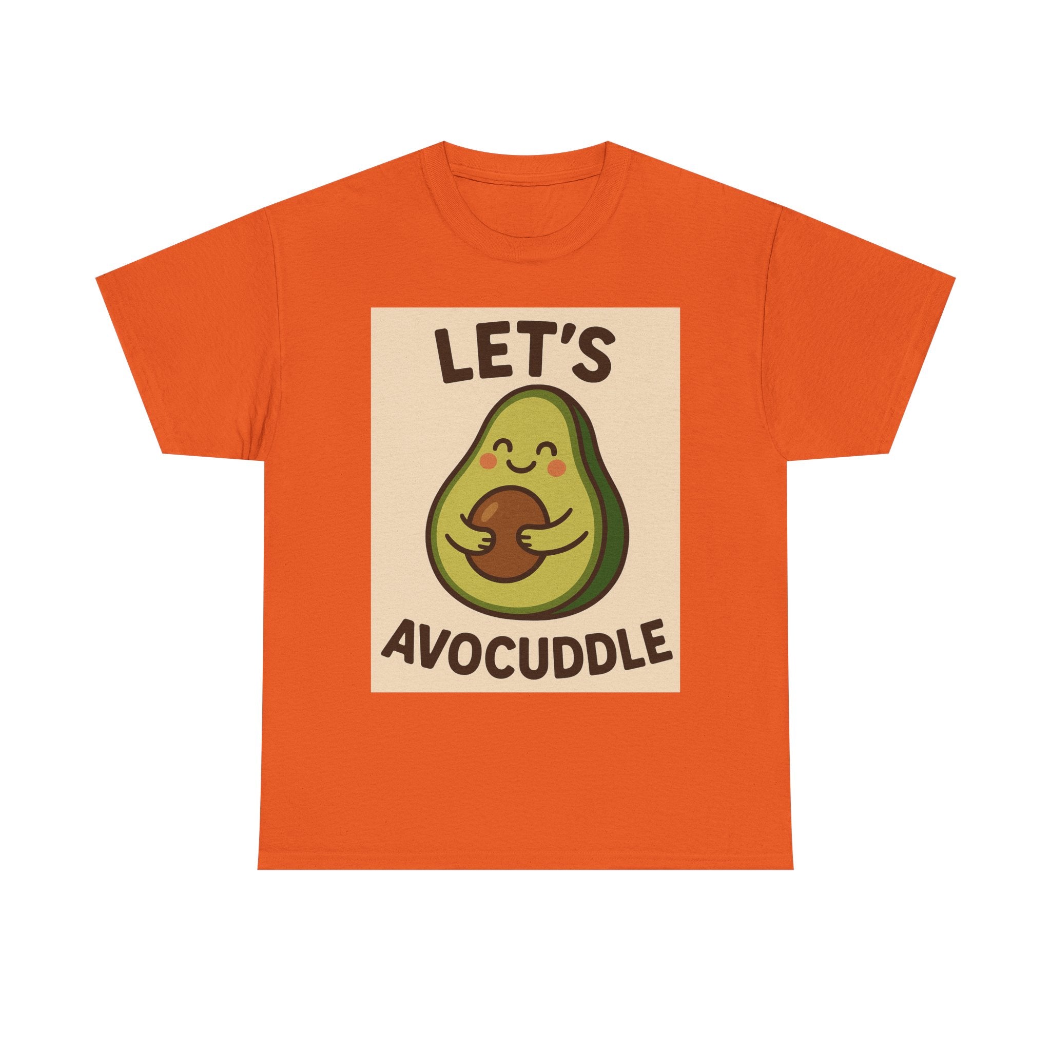 Let's Avocuddle Unisex Heavy Cotton Tee | Fun Avocado Shirt, Gift for Food Lovers, Casual Wear, Cute Carbon Neutral T-Shirt