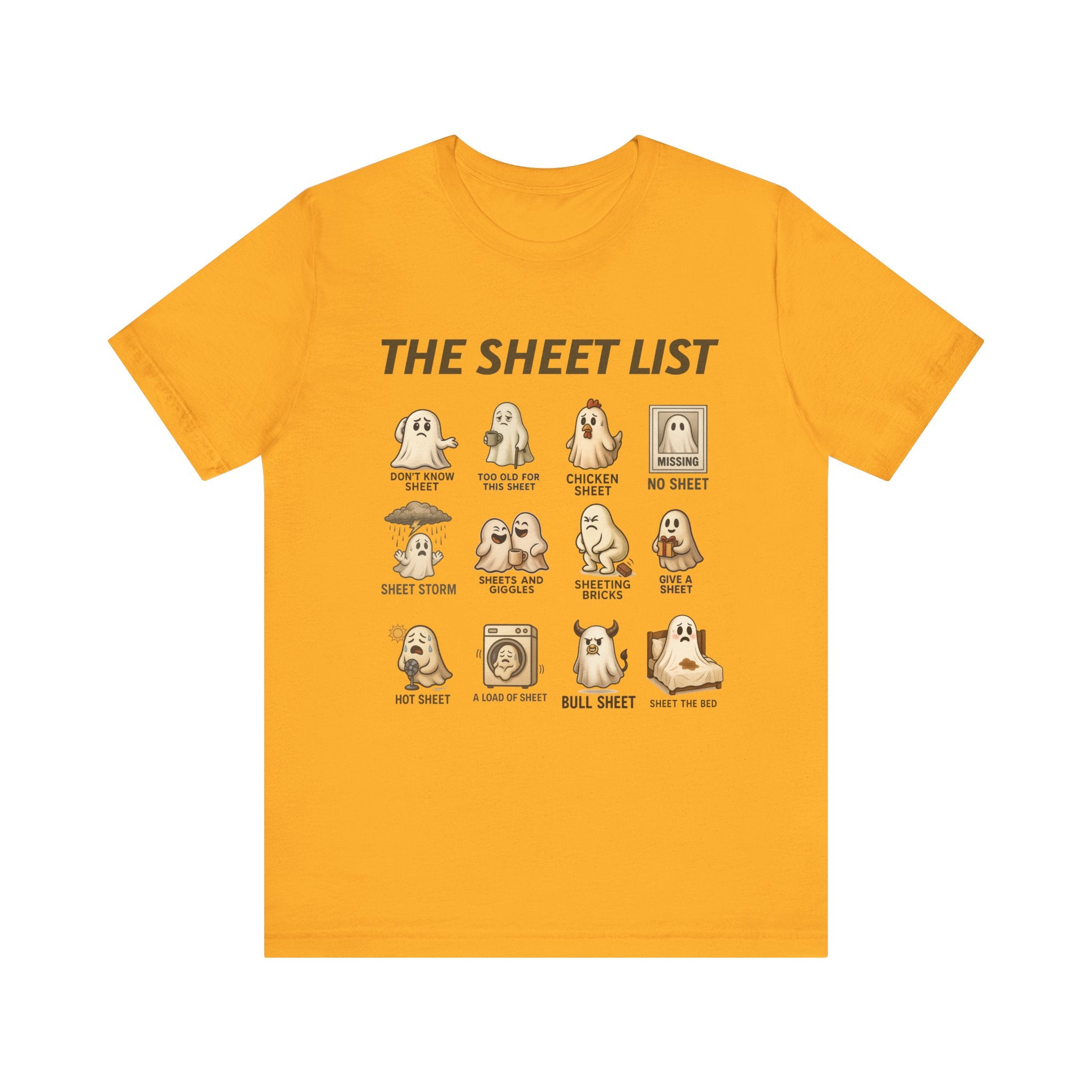 Funny Ghost Sheet List Unisex Tee