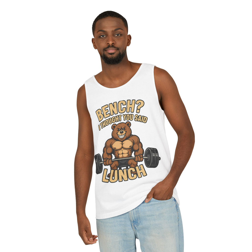 Funny Workout Tank Top, Gym Apparel, Fitness Gift, Bear Workout Shirt, Motivational Training Tee, Casual Summer Wear