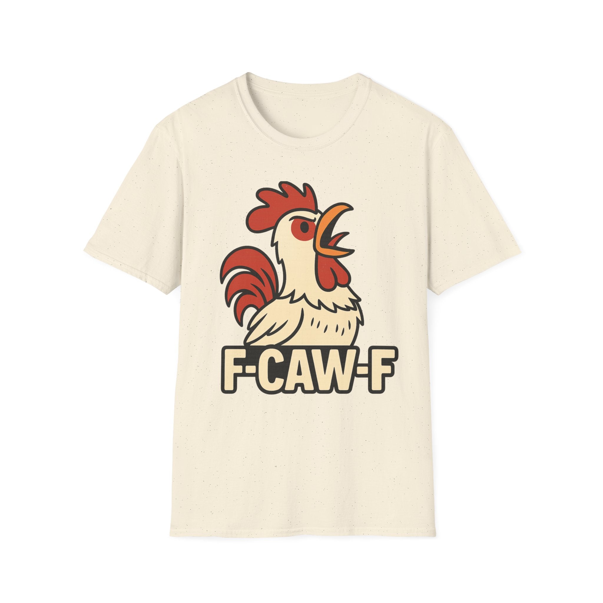 F-Caw-F Unisex T-Shirt, Funny Rooster Tee, Gift for Farmers, Animal Lovers, Casual Wear, Humorous Poultry Shirt