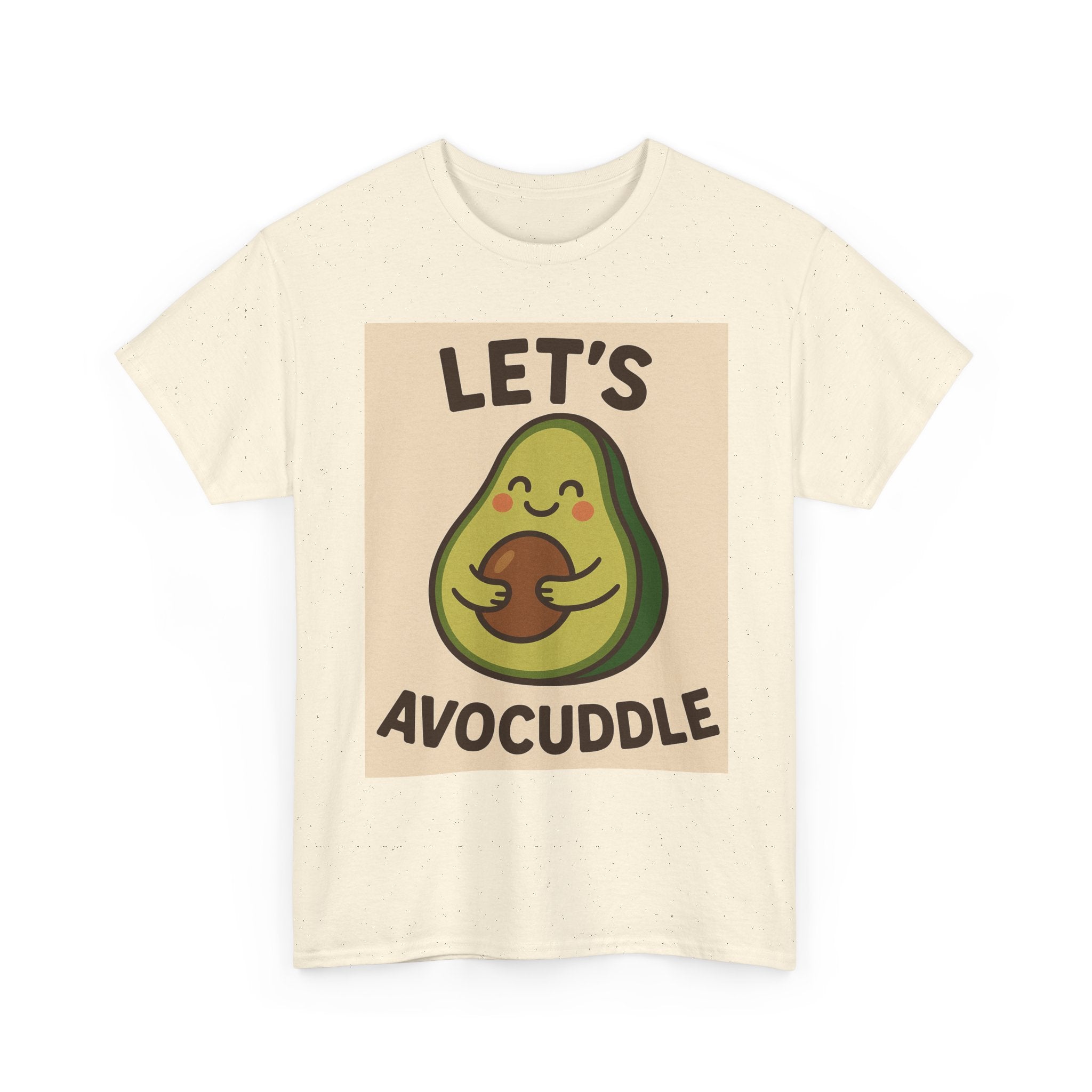 Let's Avocuddle Unisex Heavy Cotton Tee | Fun Avocado Shirt, Gift for Food Lovers, Casual Wear, Cute Carbon Neutral T-Shirt