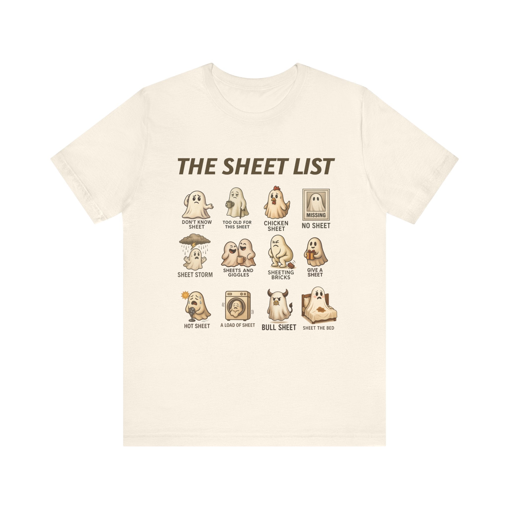 Funny Ghost Sheet List Unisex Tee