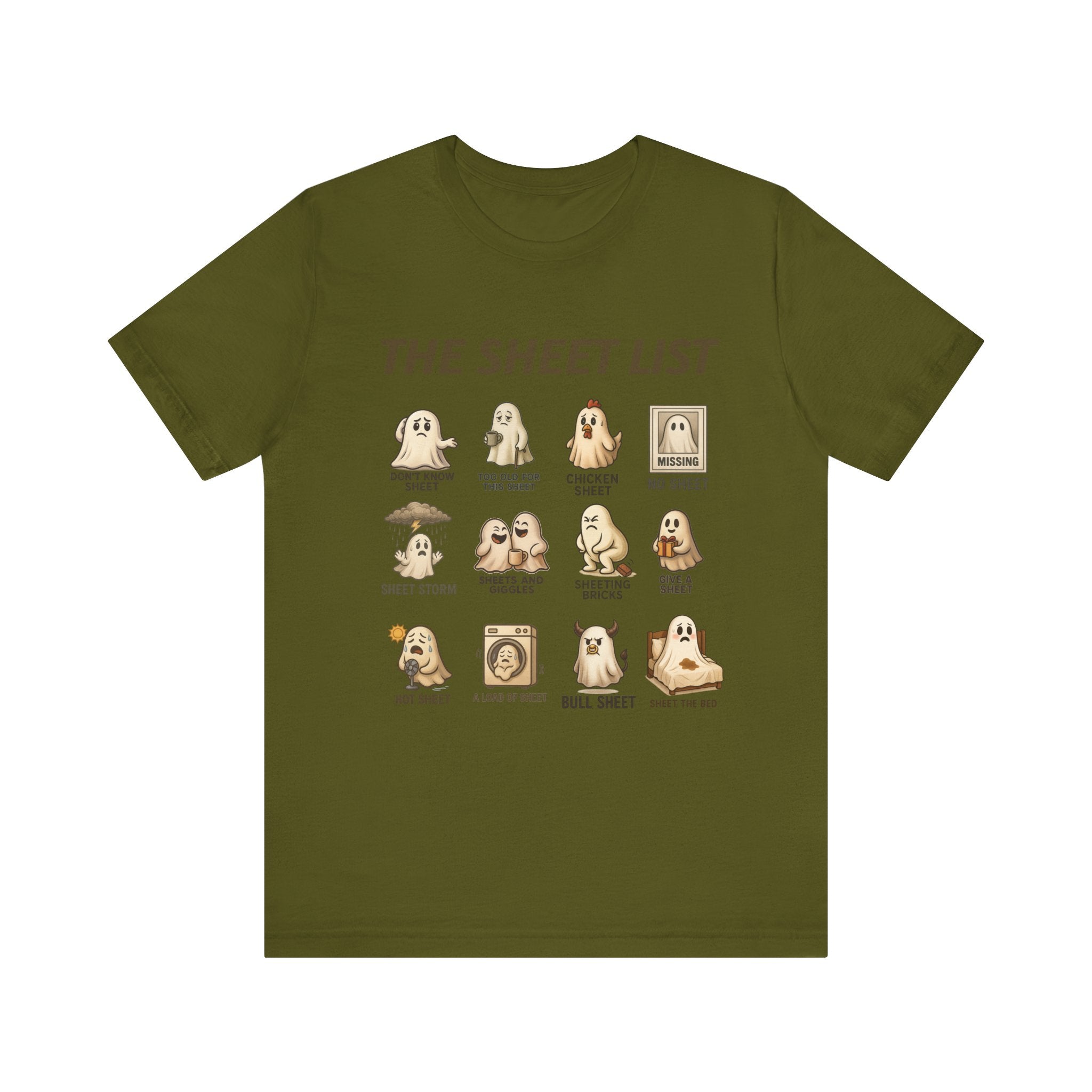 Funny Ghost Sheet List Unisex Tee