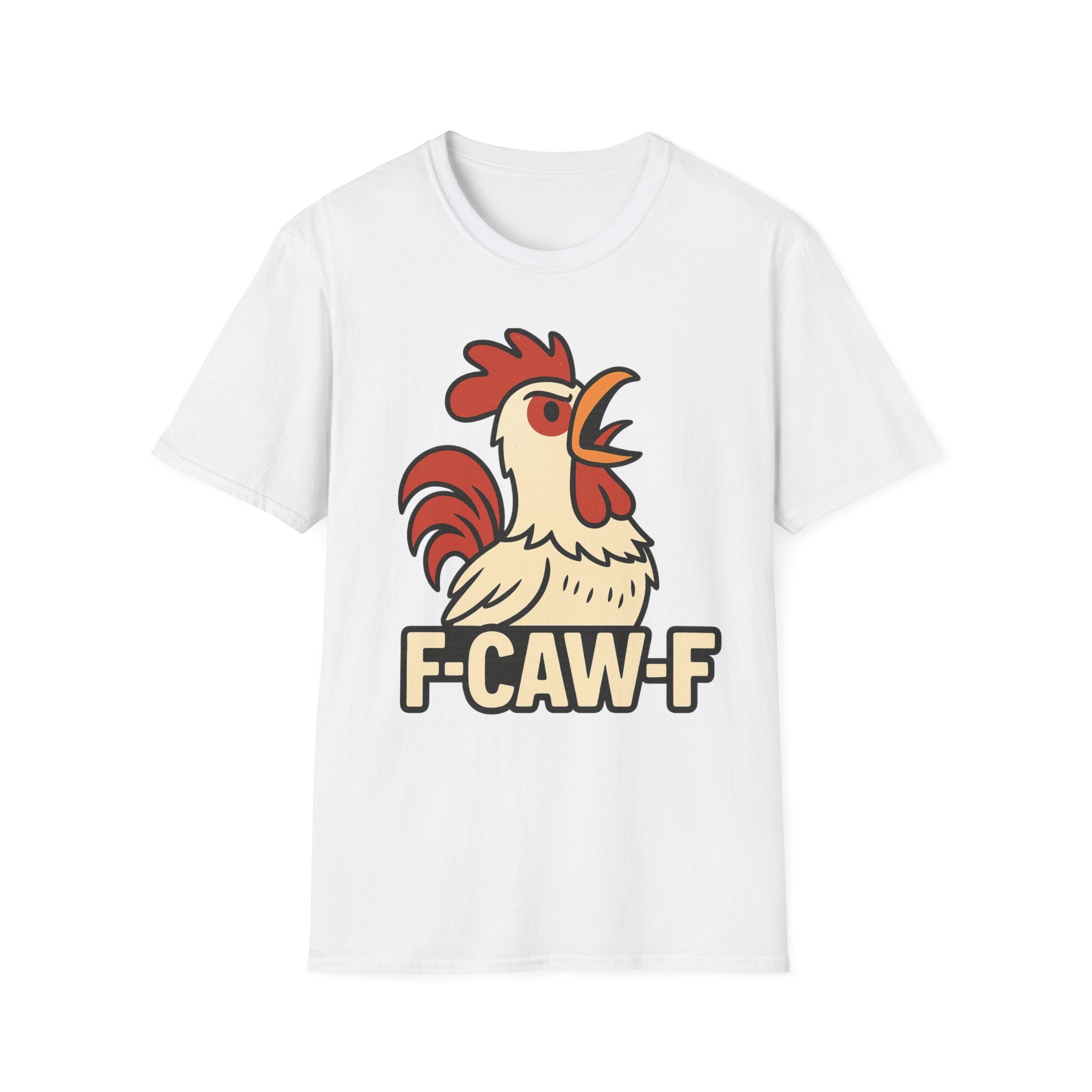 F-Caw-F Unisex T-Shirt, Funny Rooster Tee, Gift for Farmers, Animal Lovers, Casual Wear, Humorous Poultry Shirt