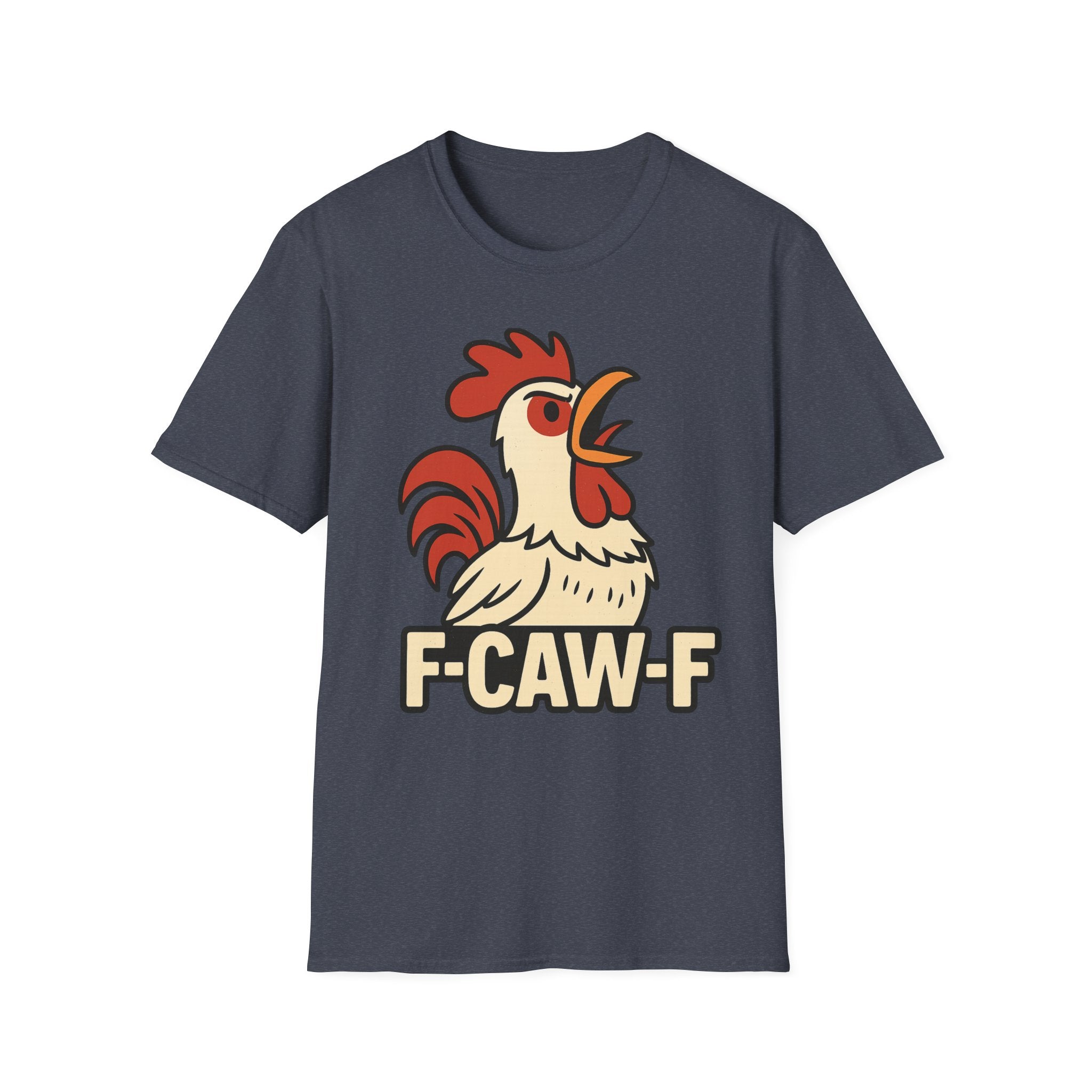 F-Caw-F Unisex T-Shirt, Funny Rooster Tee, Gift for Farmers, Animal Lovers, Casual Wear, Humorous Poultry Shirt