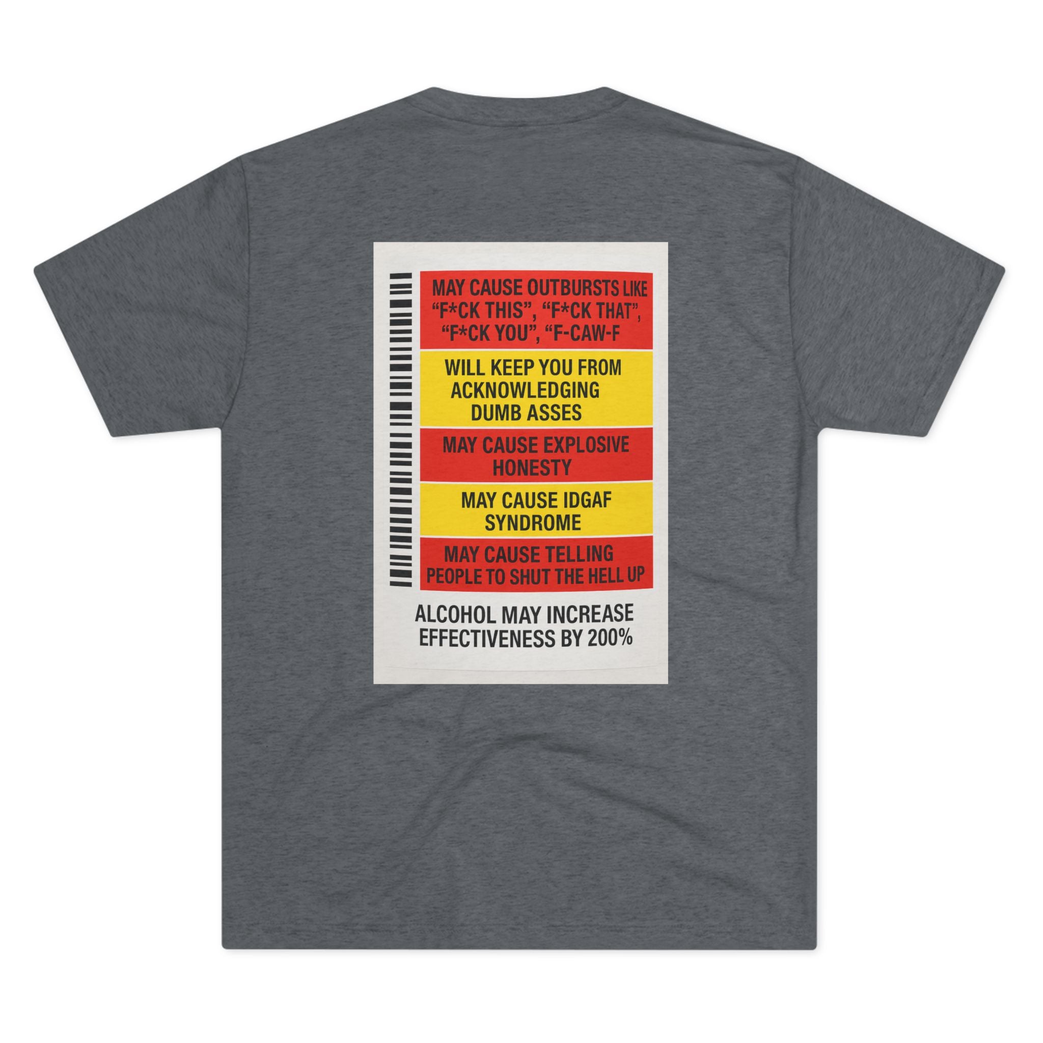 FUKITOL Unisex Tri-Blend Crew Tee - Humorous Statement Tee for Casual Wear