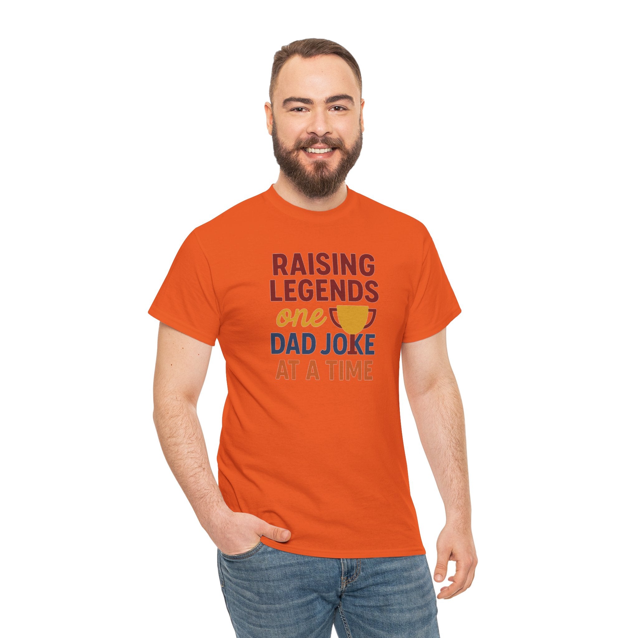 Dad Joke T‑Shirt — "Raising Legends One Dad Joke at a Time" Funny Father’s Day Tee