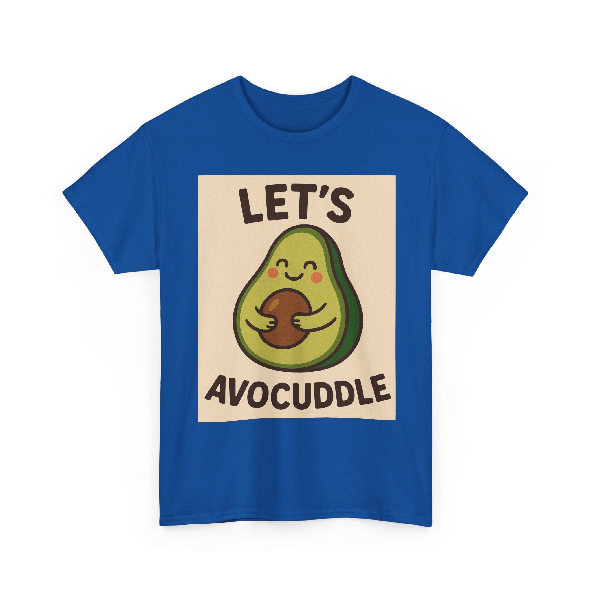 Let's Avocuddle Unisex Heavy Cotton Tee | Fun Avocado Shirt, Gift for Food Lovers, Casual Wear, Cute Carbon Neutral T-Shirt