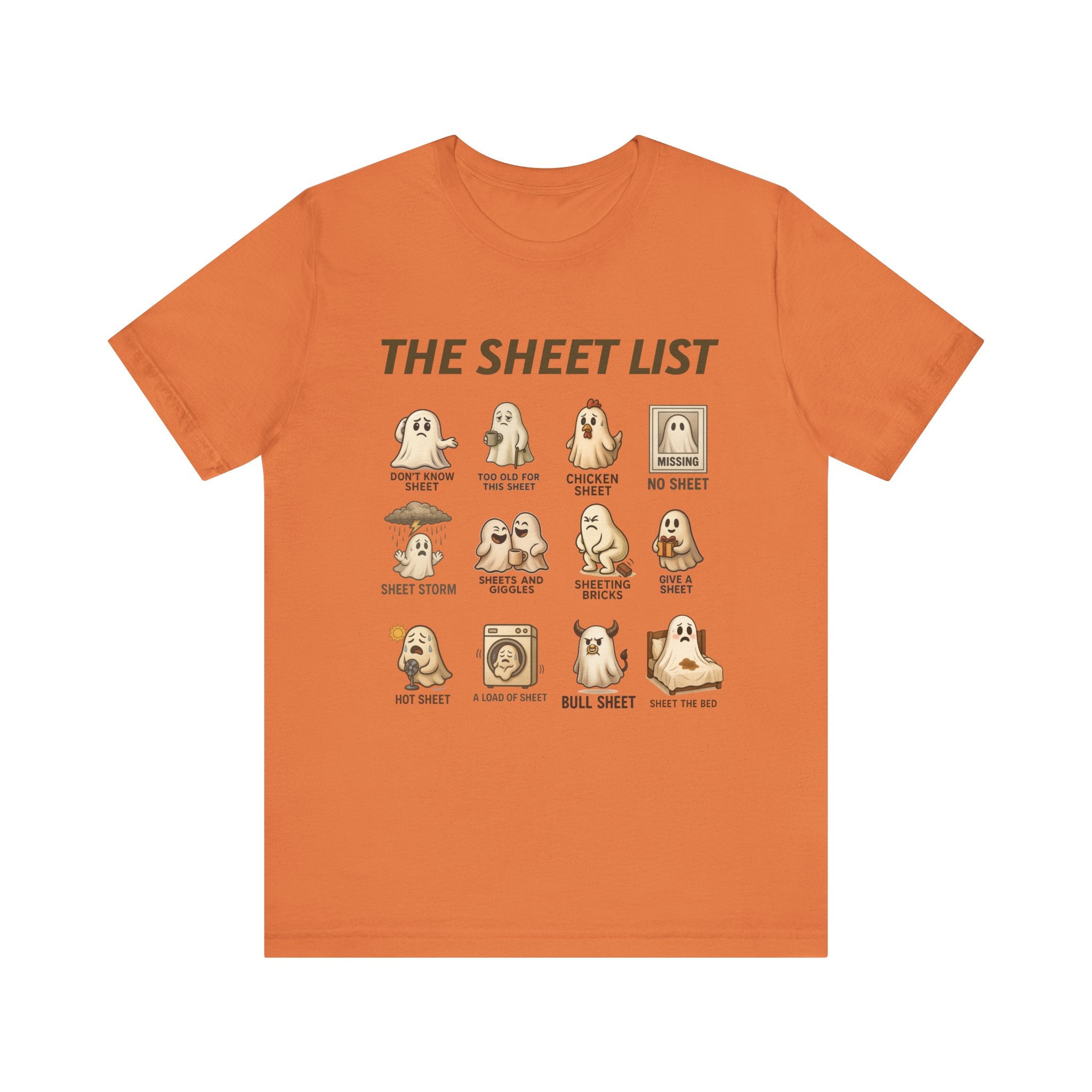 Funny Ghost Sheet List Unisex Tee