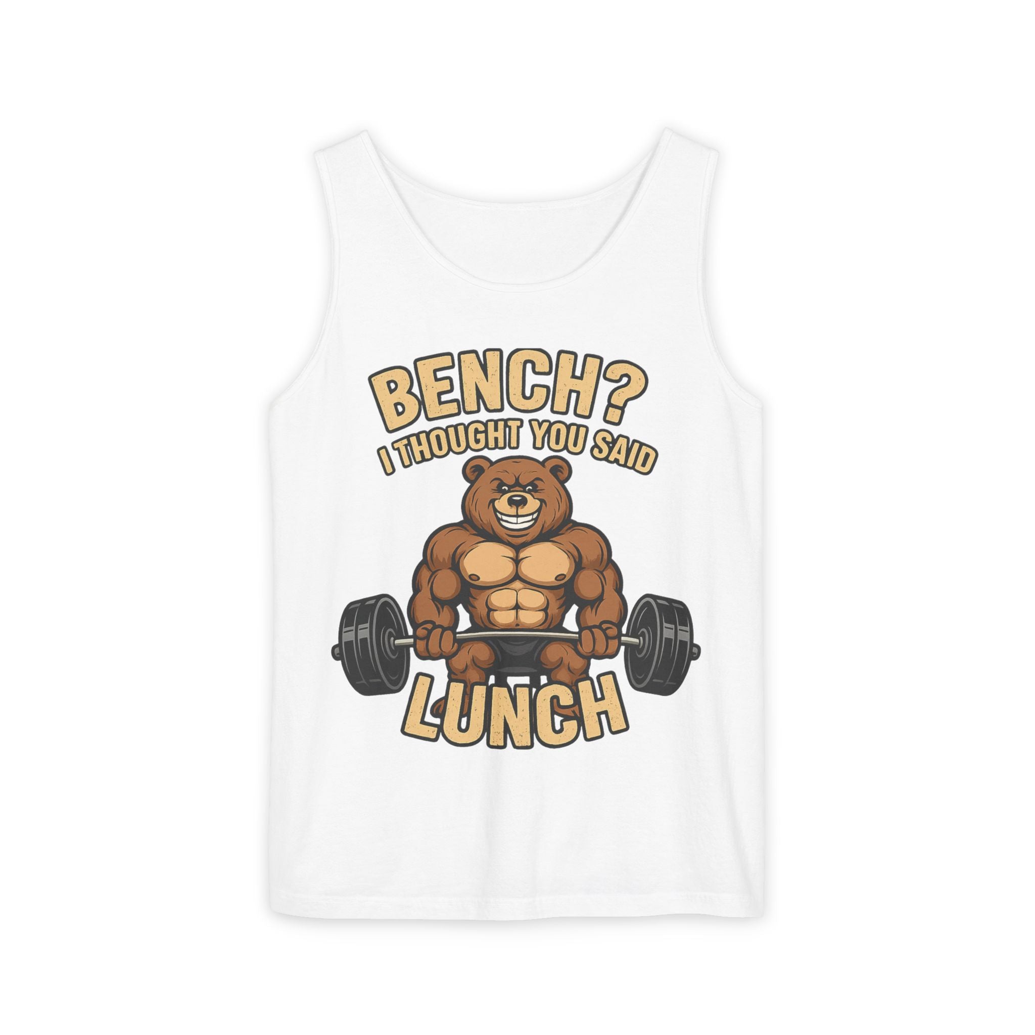 Funny Workout Tank Top, Gym Apparel, Fitness Gift, Bear Workout Shirt, Motivational Training Tee, Casual Summer Wear