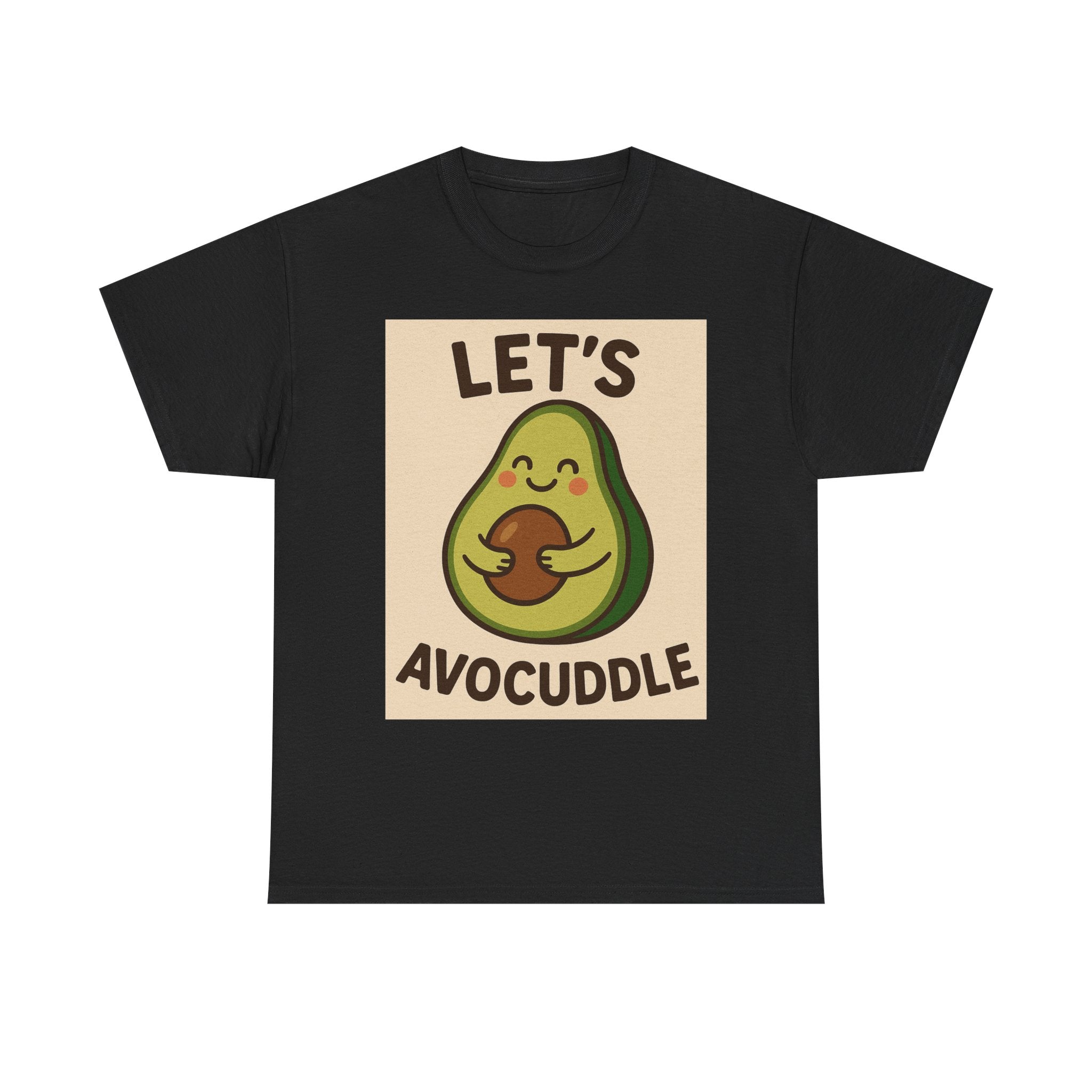 Let's Avocuddle Unisex Heavy Cotton Tee | Fun Avocado Shirt, Gift for Food Lovers, Casual Wear, Cute Carbon Neutral T-Shirt