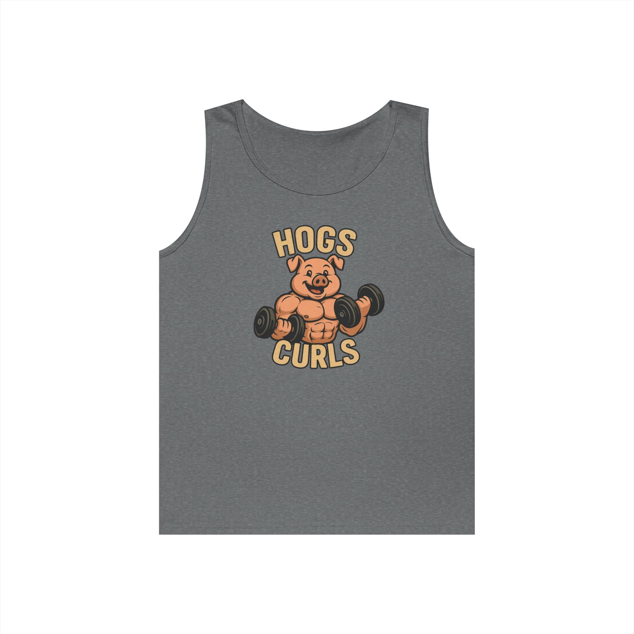Fun Weightlifting Tank Top for Gym Lovers, Hogs & Curls Unisex Cotton Fitness Tee, Workout Shirt, Gift for Gym Enthusiasts, Summer [...]