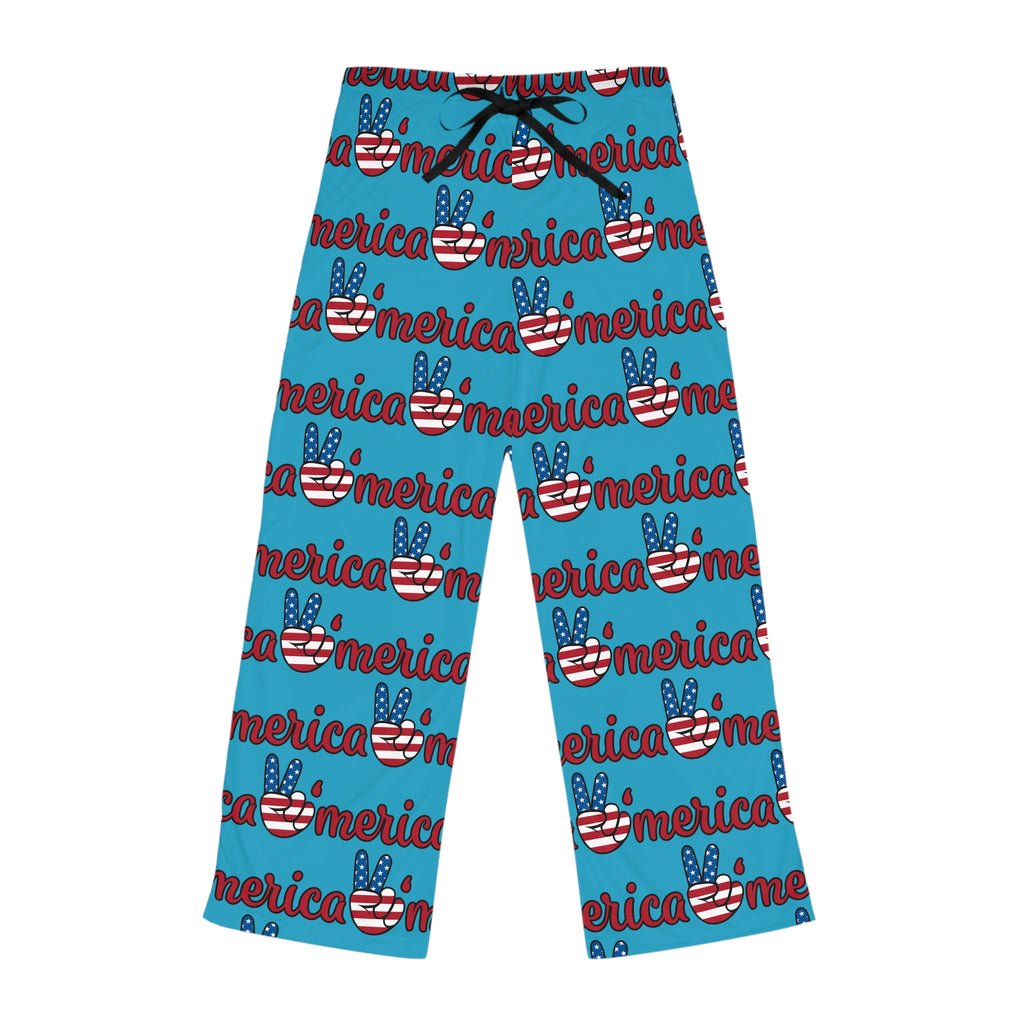 Patriotic Women's Pajama Pants, Cozy Sleepwear, 4th of July Gift, Summer Loungewear, America Pride Pants, Fun PJs