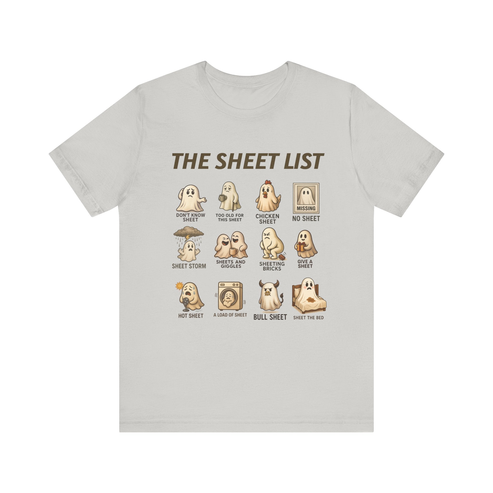 Funny Ghost Sheet List Unisex Tee