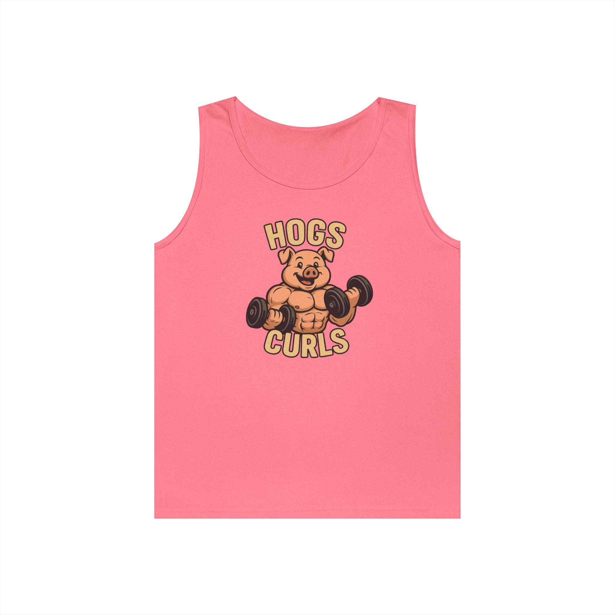 Fun Weightlifting Tank Top for Gym Lovers, Hogs & Curls Unisex Cotton Fitness Tee, Workout Shirt, Gift for Gym Enthusiasts, Summer [...]