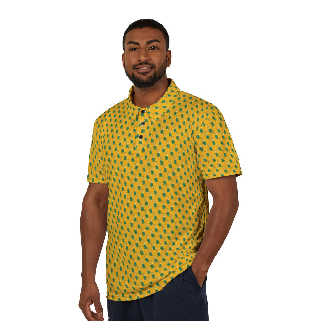 Upside down Pineapple Unisex Polo Shirt, Casual Summer Top, Unique Gift for Him/Her, Beachwear, Everyday Fashion