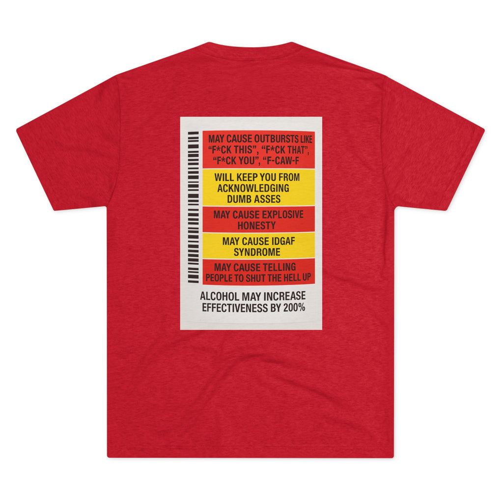 FUKITOL Unisex Tri-Blend Crew Tee - Humorous Statement Tee for Casual Wear