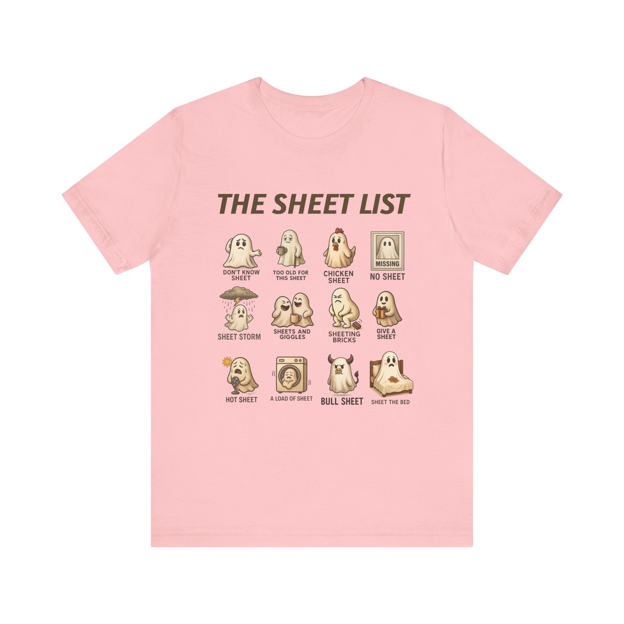 Funny Ghost Sheet List Unisex Tee