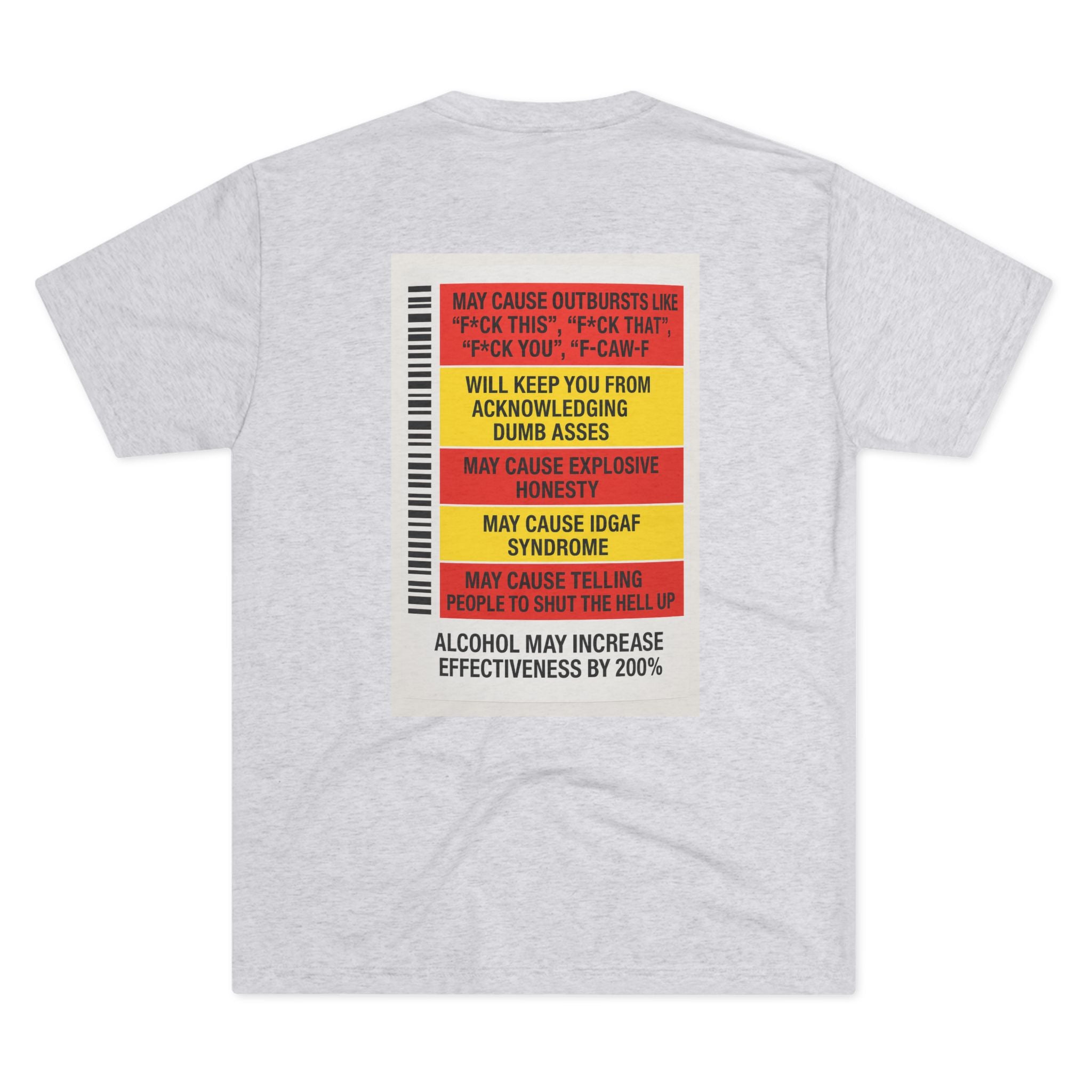 FUKITOL Unisex Tri-Blend Crew Tee - Humorous Statement Tee for Casual Wear