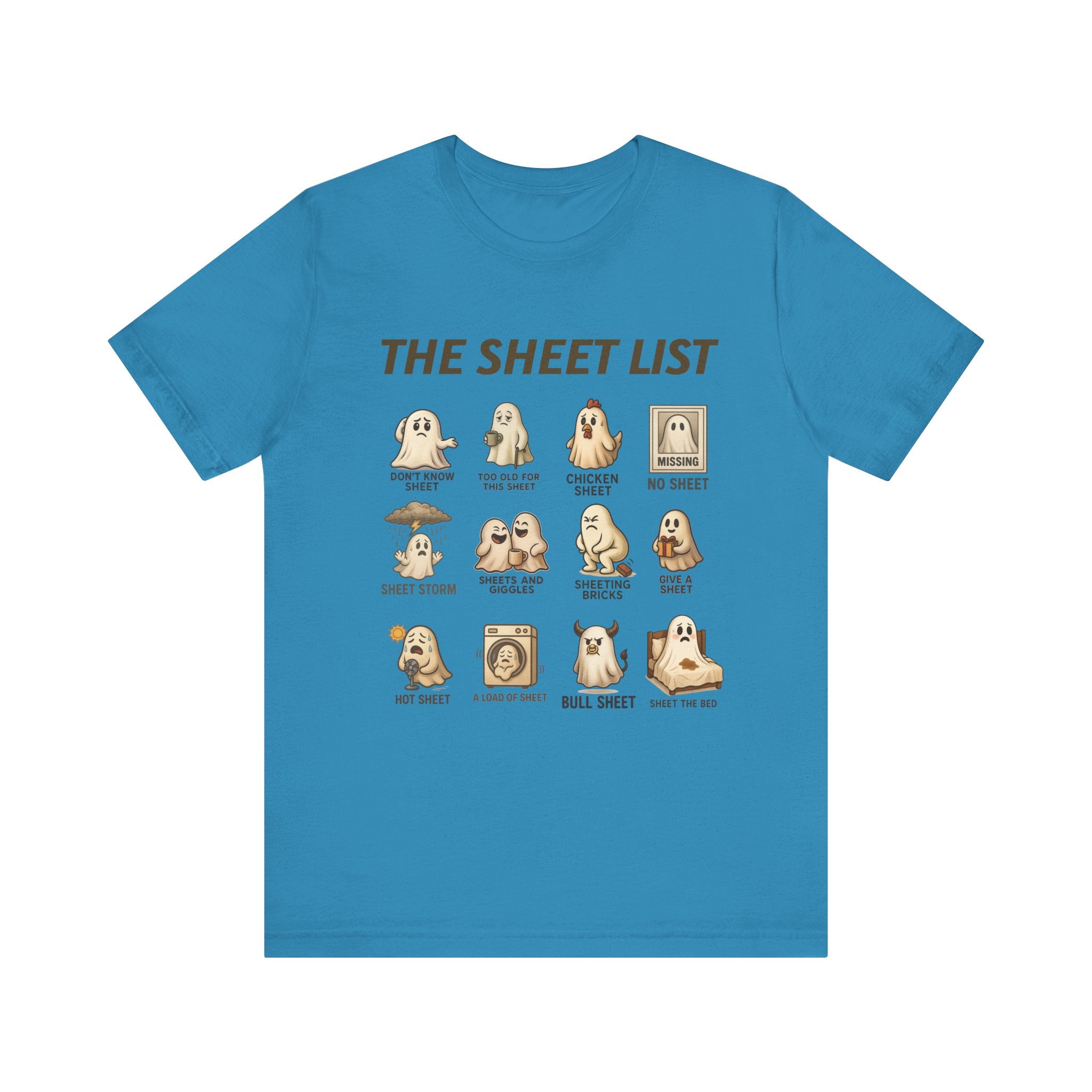 Funny Ghost Sheet List Unisex Tee