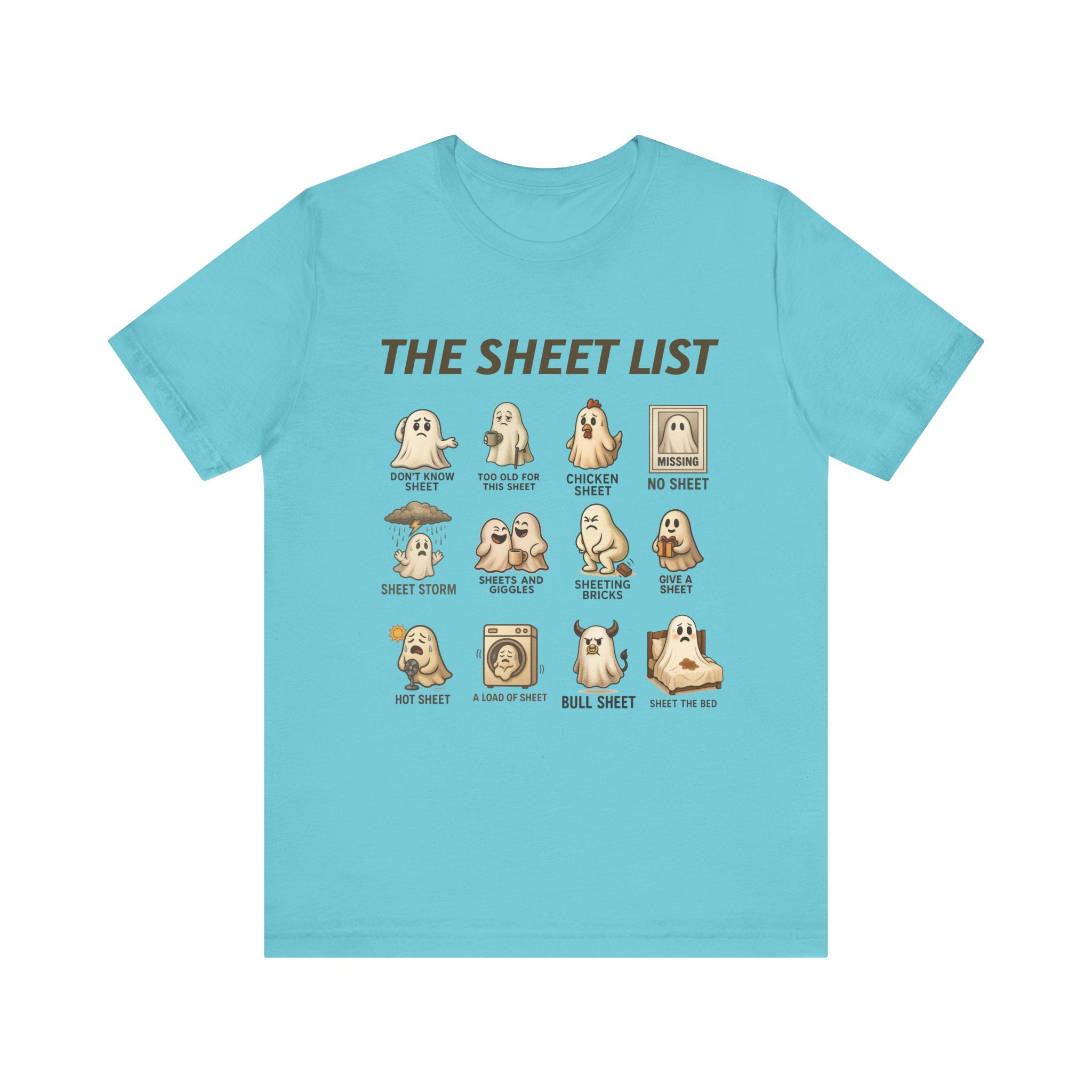 Funny Ghost Sheet List Unisex Tee