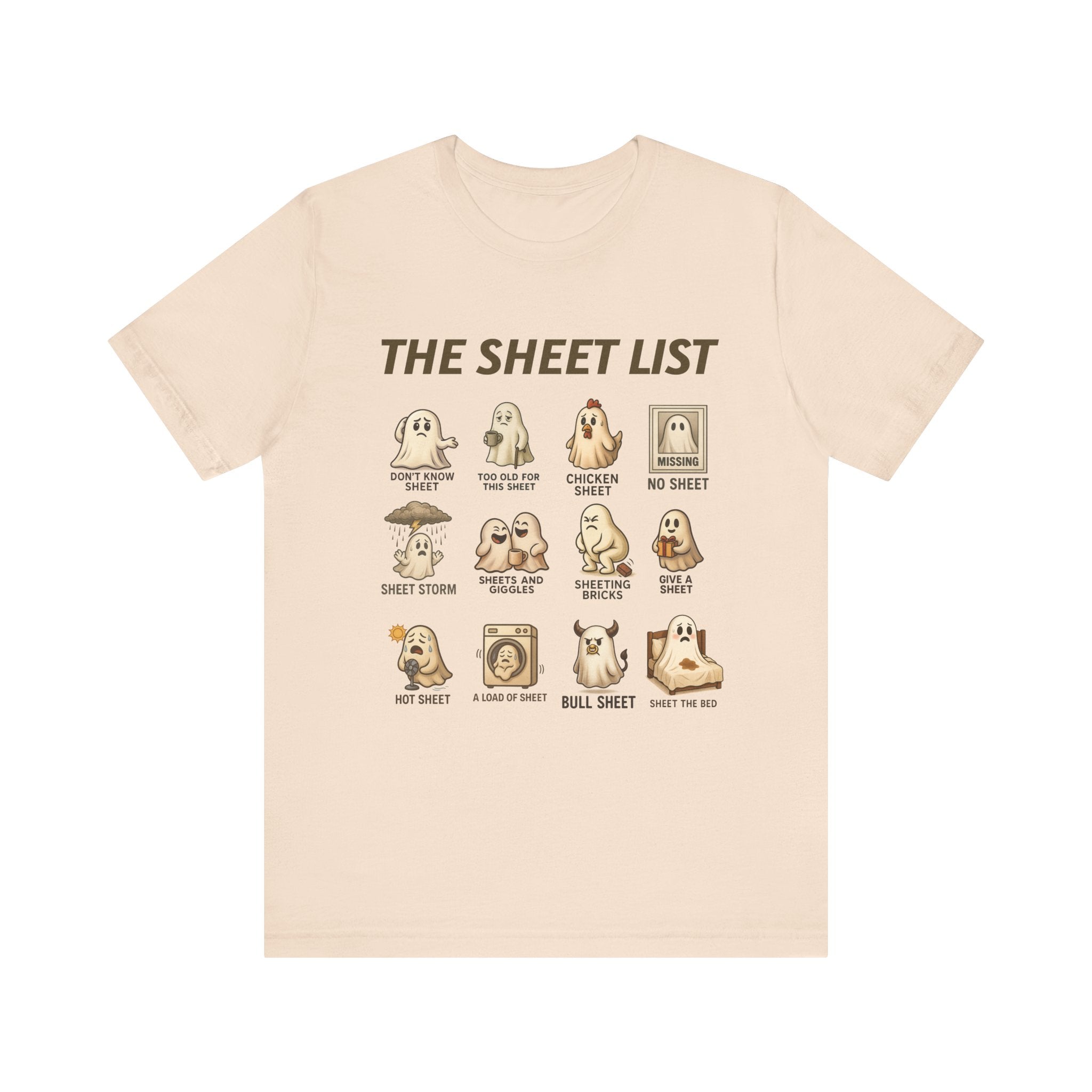 Funny Ghost Sheet List Unisex Tee