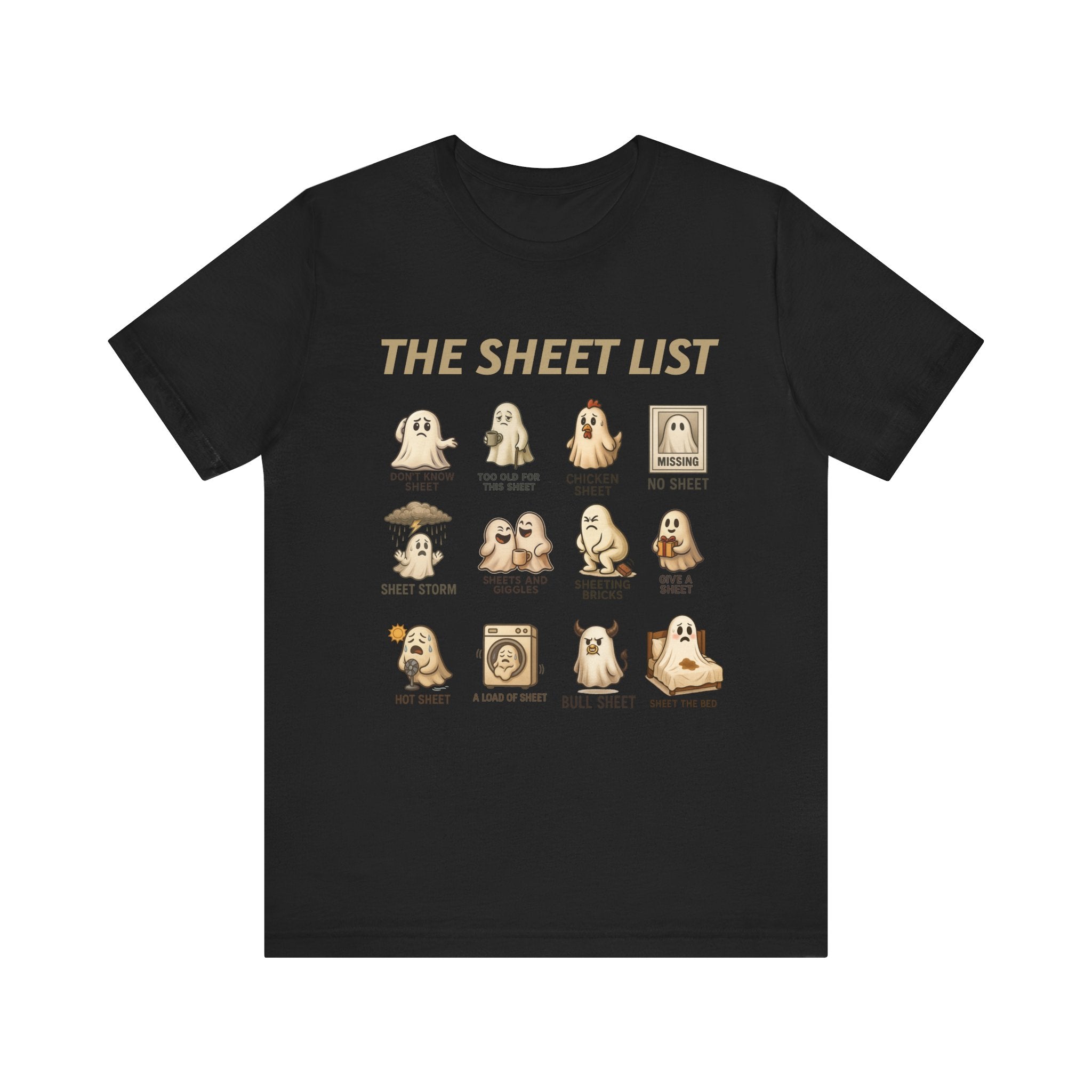 Funny Ghost Sheet List Unisex Tee