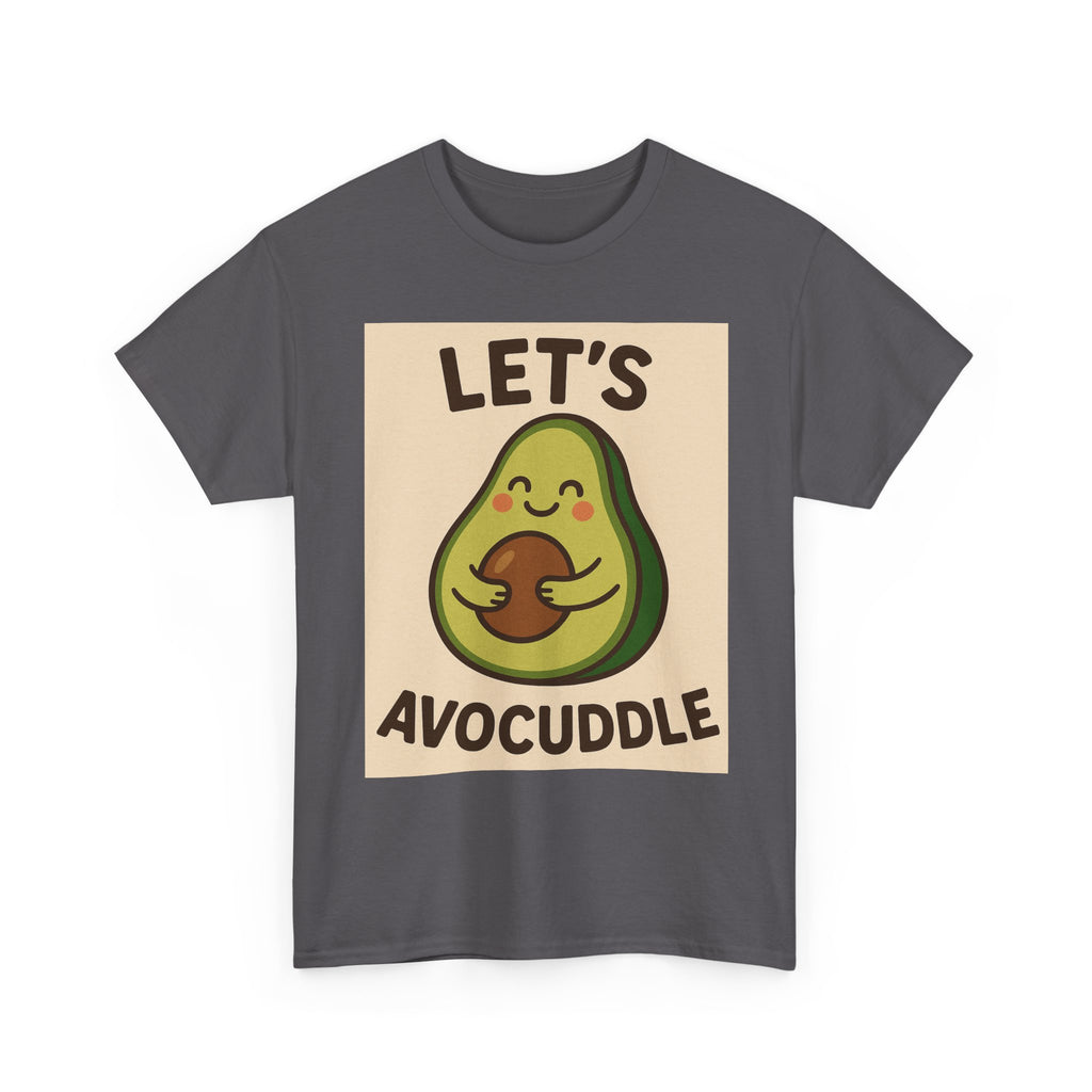 Let's Avocuddle Unisex Heavy Cotton Tee | Fun Avocado Shirt, Gift for Food Lovers, Casual Wear, Cute Carbon Neutral T-Shirt
