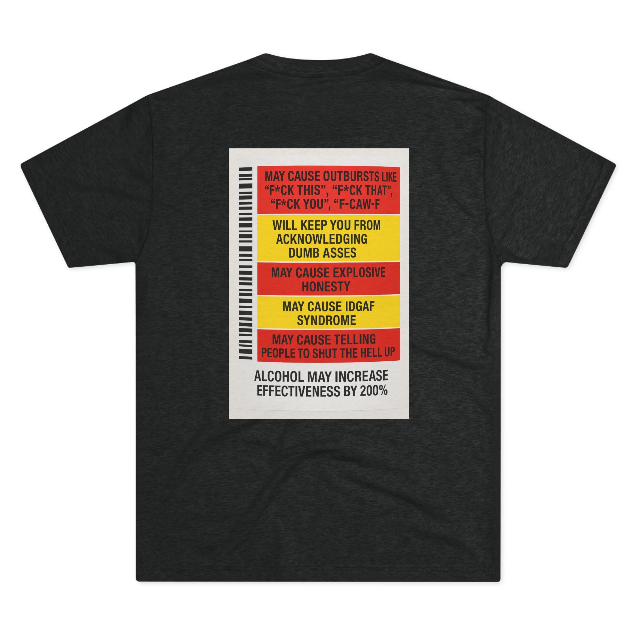 FUKITOL Unisex Tri-Blend Crew Tee - Humorous Statement Tee for Casual Wear