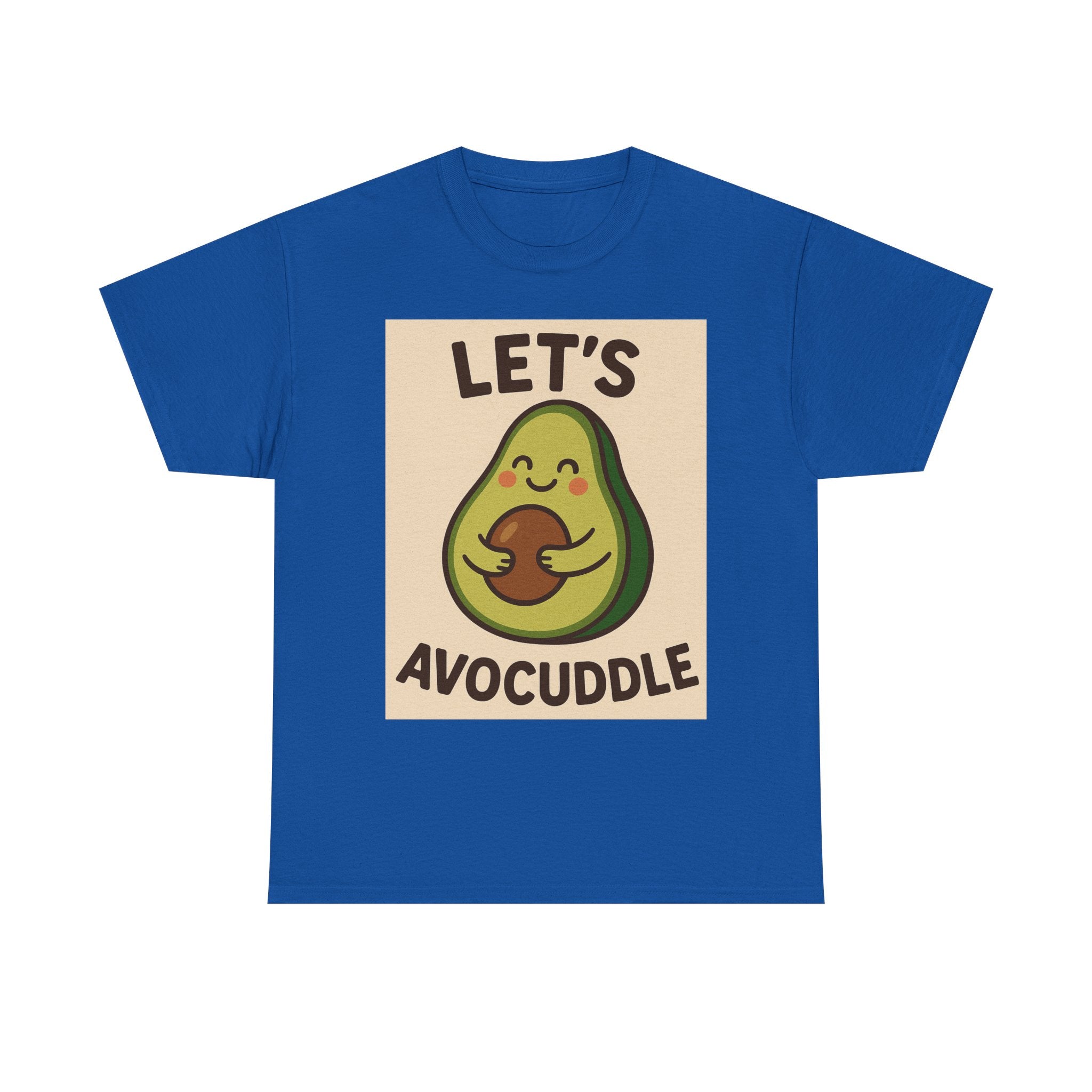 Let's Avocuddle Unisex Heavy Cotton Tee | Fun Avocado Shirt, Gift for Food Lovers, Casual Wear, Cute Carbon Neutral T-Shirt