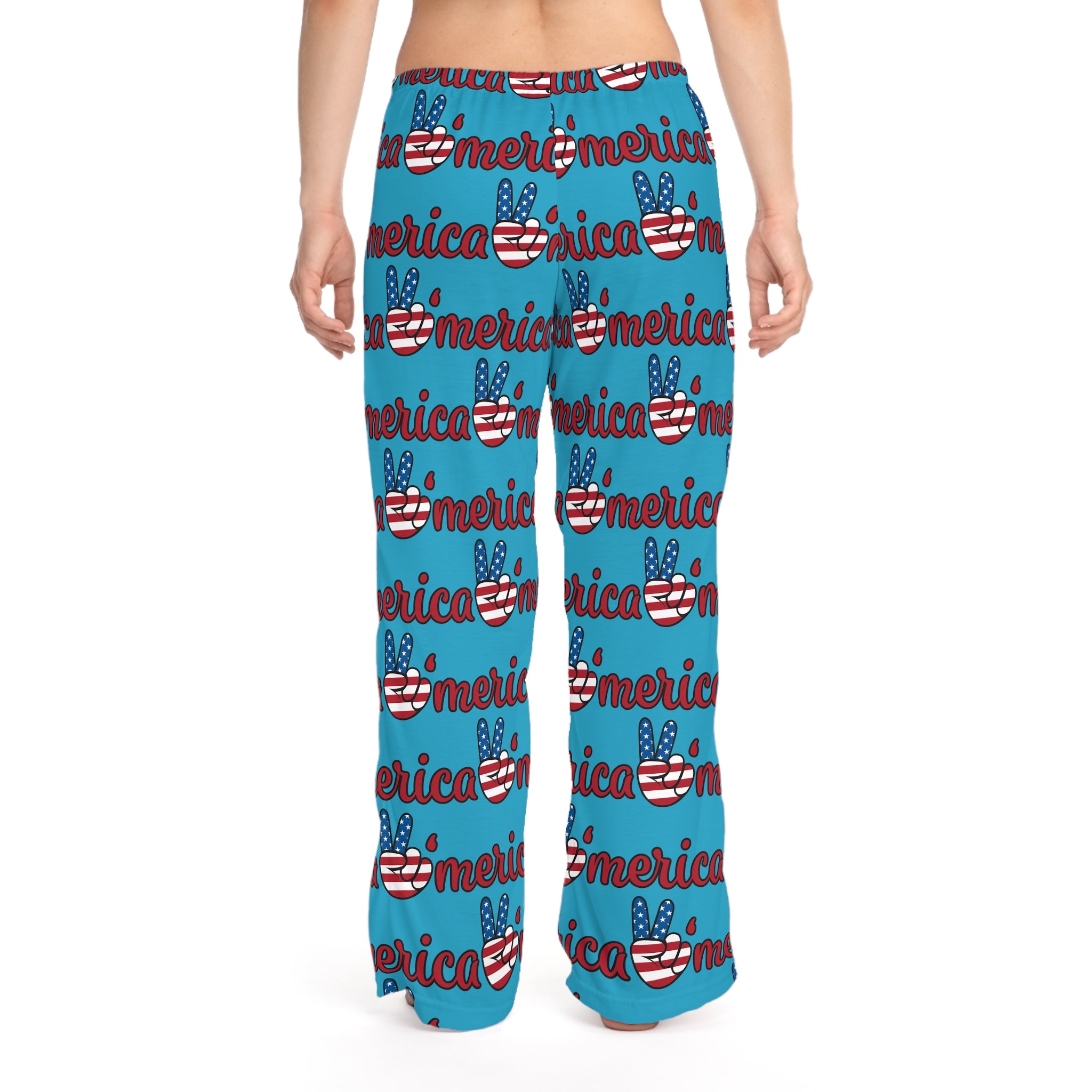 Patriotic Women's Pajama Pants, Cozy Sleepwear, 4th of July Gift, Summer Loungewear, America Pride Pants, Fun PJs