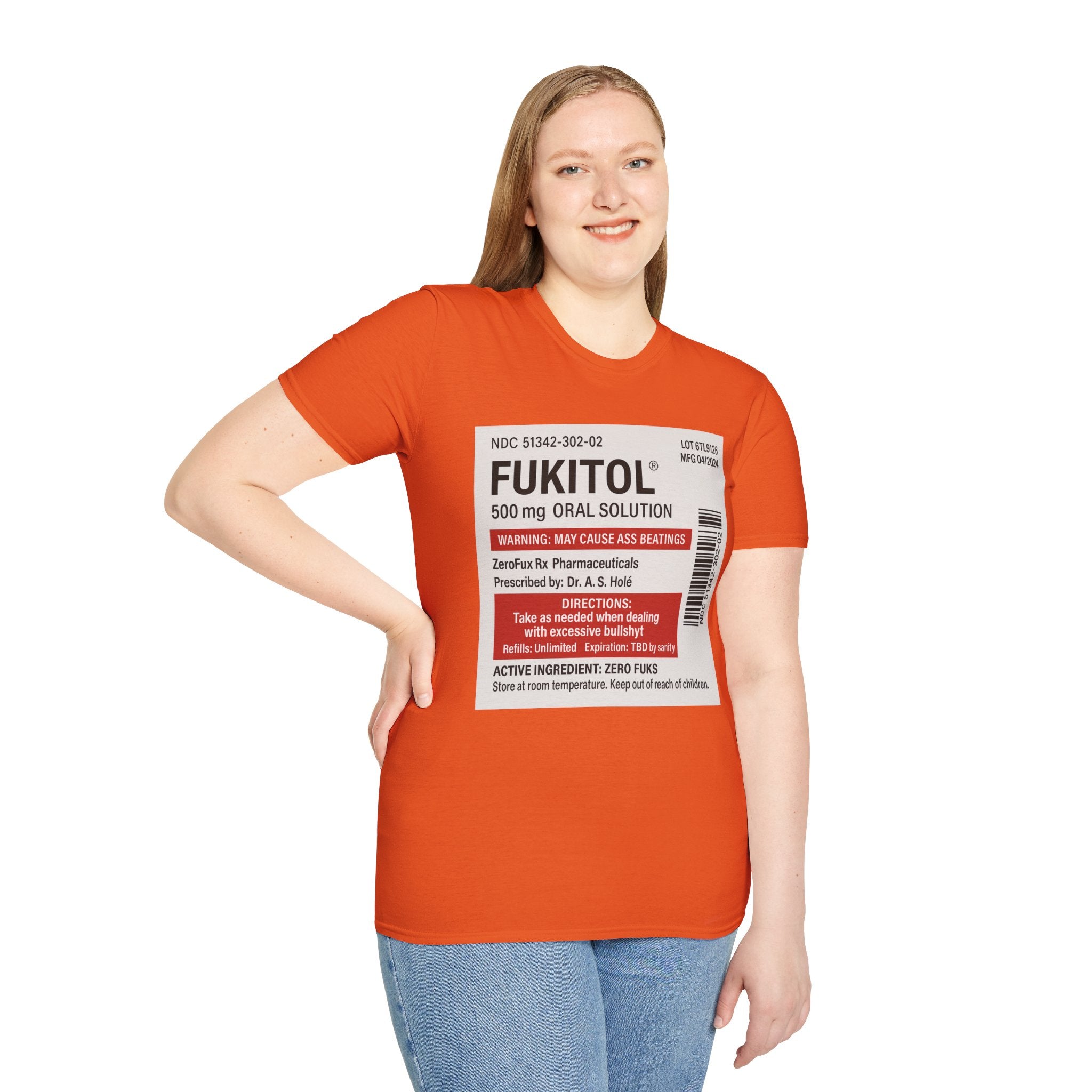 Fukitol Warning T-Shirt - Funny Unisex Tee for Laughs & Gifts