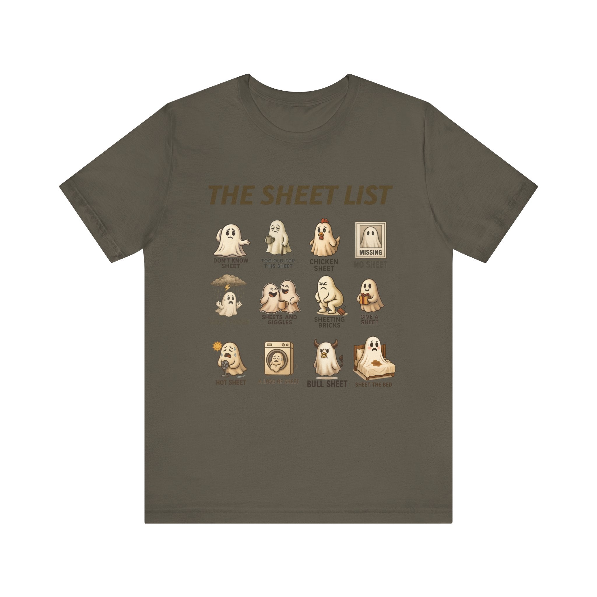 Funny Ghost Sheet List Unisex Tee