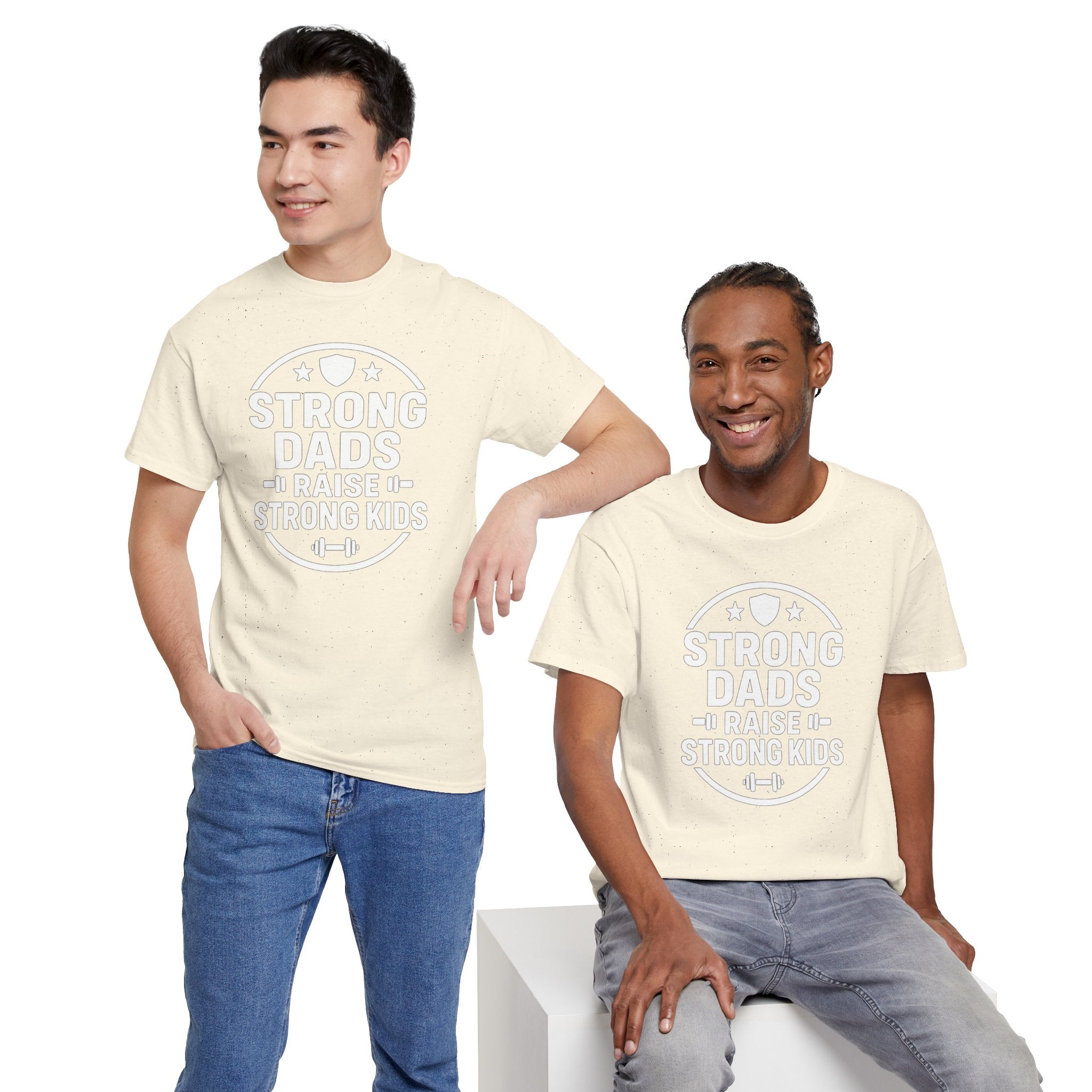 Strong Dads Raise Strong Kids T-Shirt — Father’s Day Fitness Tee