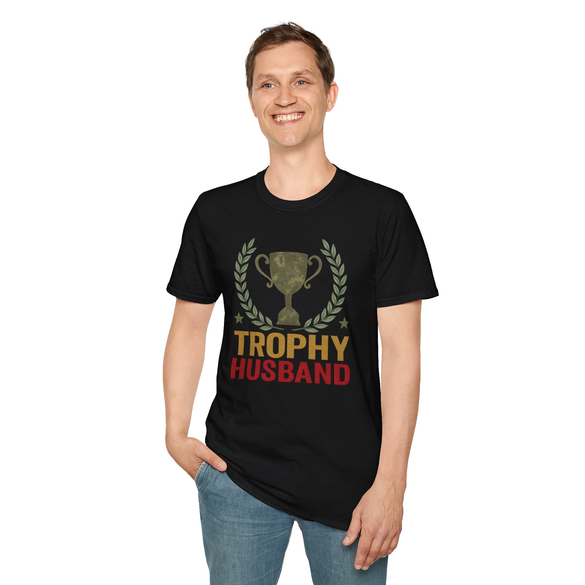 Trophy Husband T-Shirt — Funny Husband Gift Tee for Father’s Day & Anniversaries
