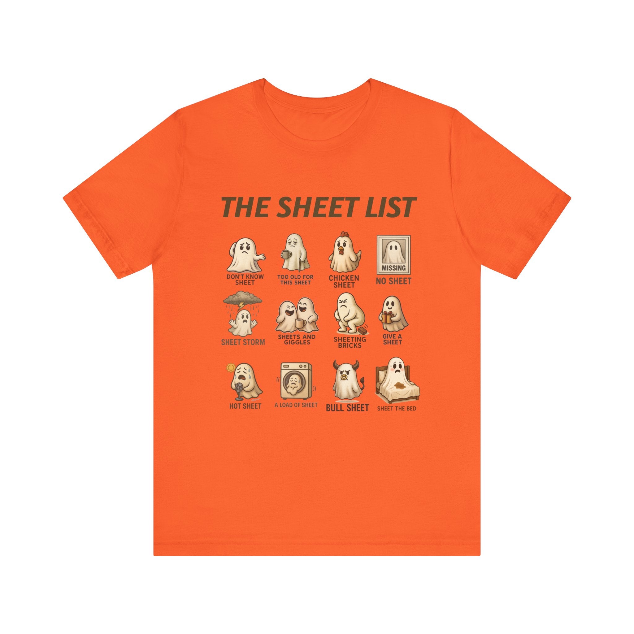 Funny Ghost Sheet List Unisex Tee