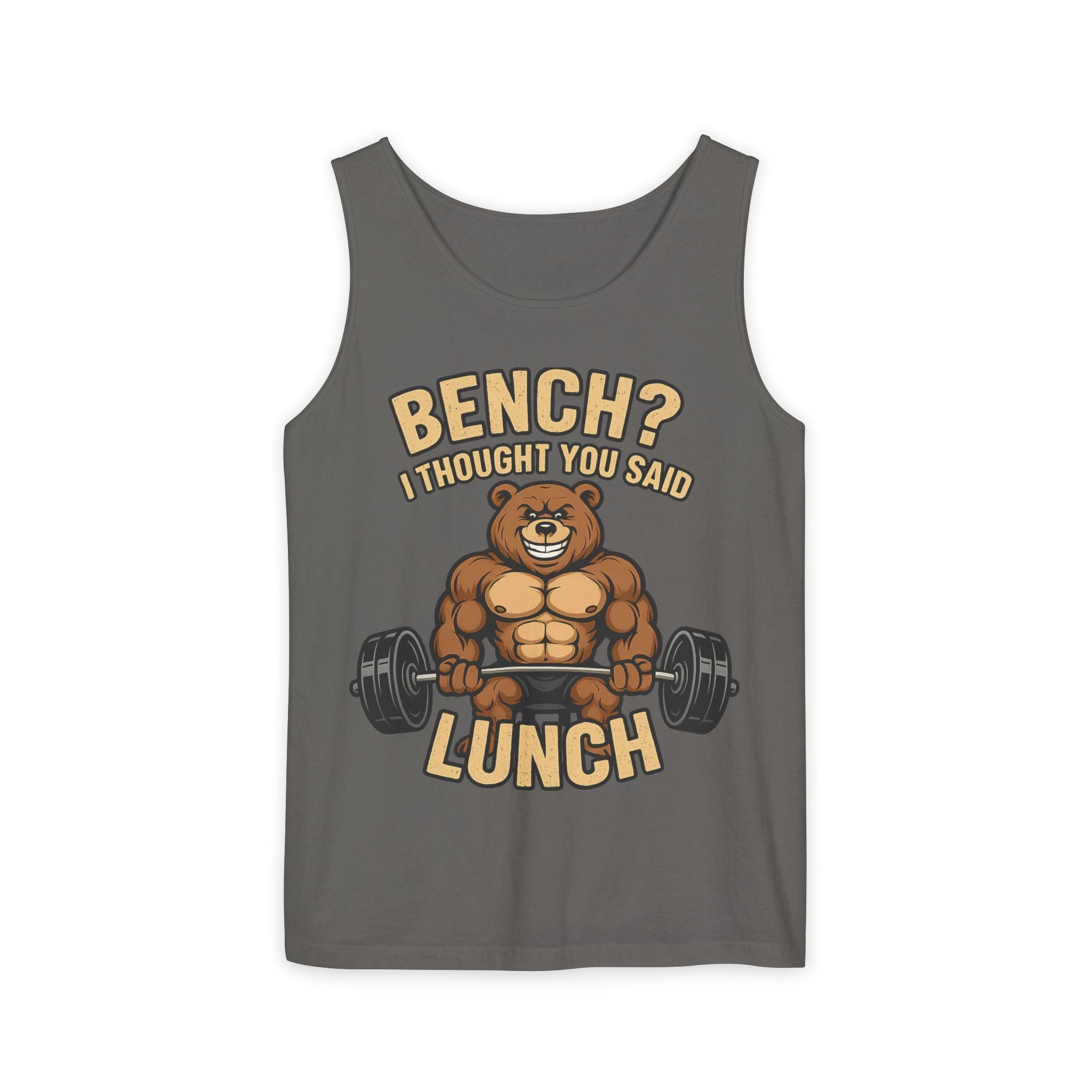 Funny Workout Tank Top, Gym Apparel, Fitness Gift, Bear Workout Shirt, Motivational Training Tee, Casual Summer Wear