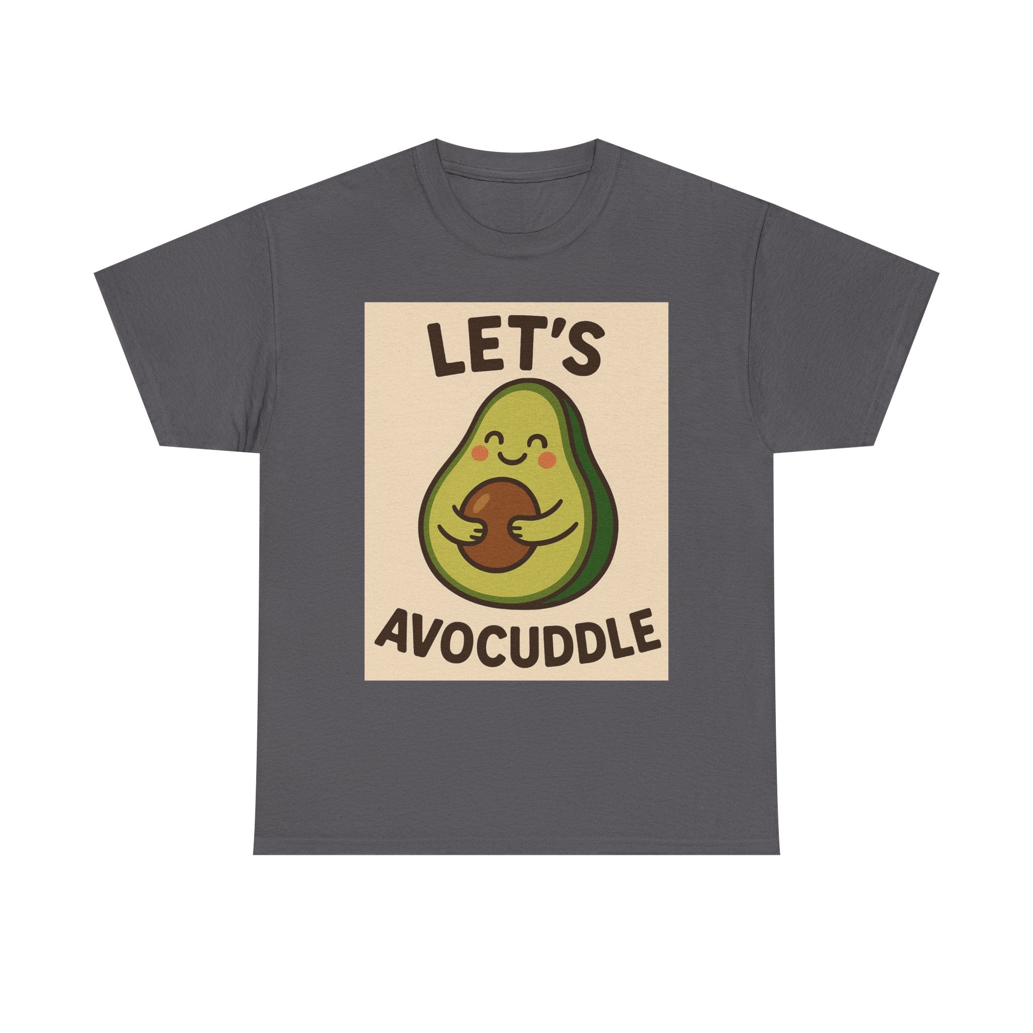 Let's Avocuddle Unisex Heavy Cotton Tee | Fun Avocado Shirt, Gift for Food Lovers, Casual Wear, Cute Carbon Neutral T-Shirt