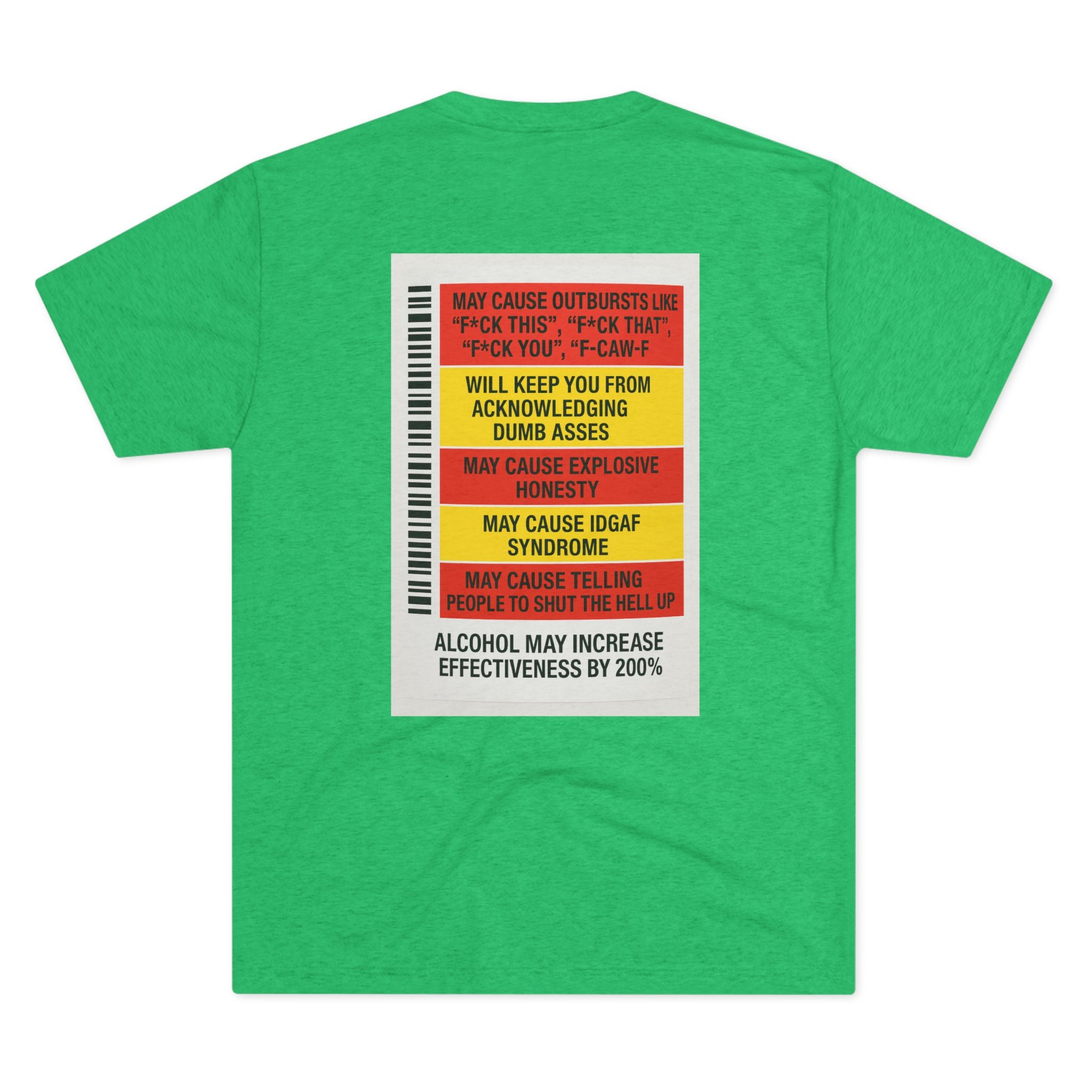 FUKITOL Unisex Tri-Blend Crew Tee - Humorous Statement Tee for Casual Wear