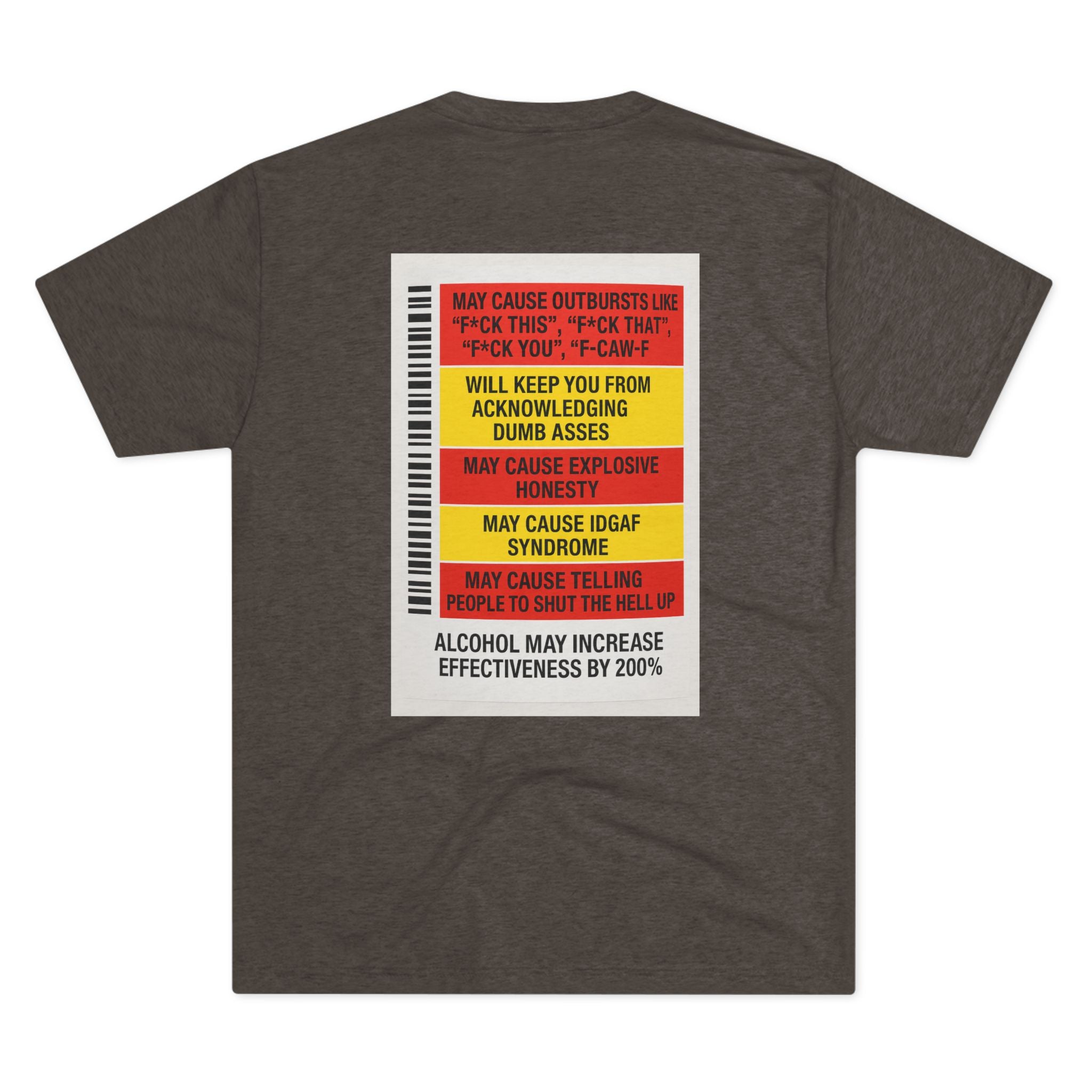 FUKITOL Unisex Tri-Blend Crew Tee - Humorous Statement Tee for Casual Wear