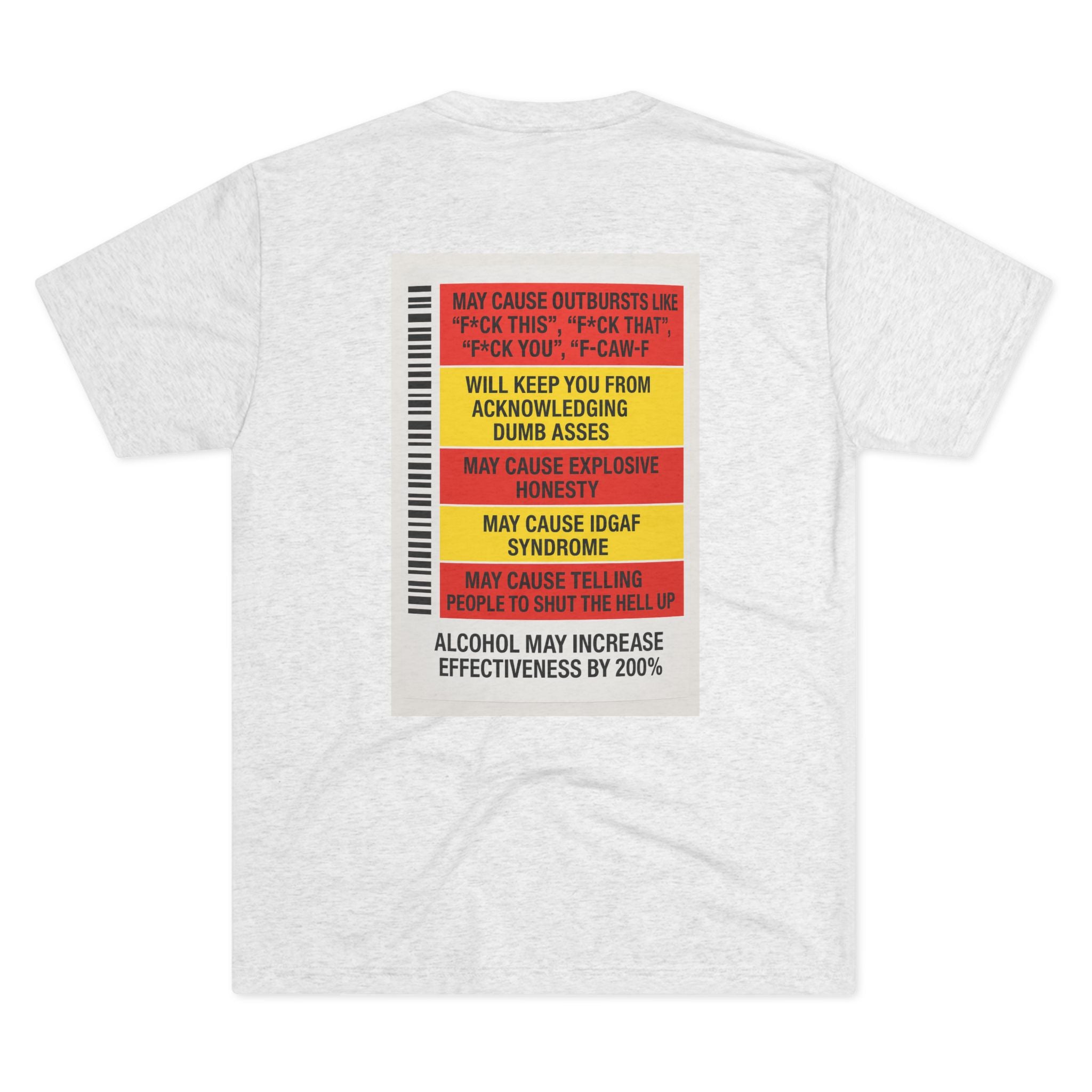 FUKITOL Unisex Tri-Blend Crew Tee - Humorous Statement Tee for Casual Wear