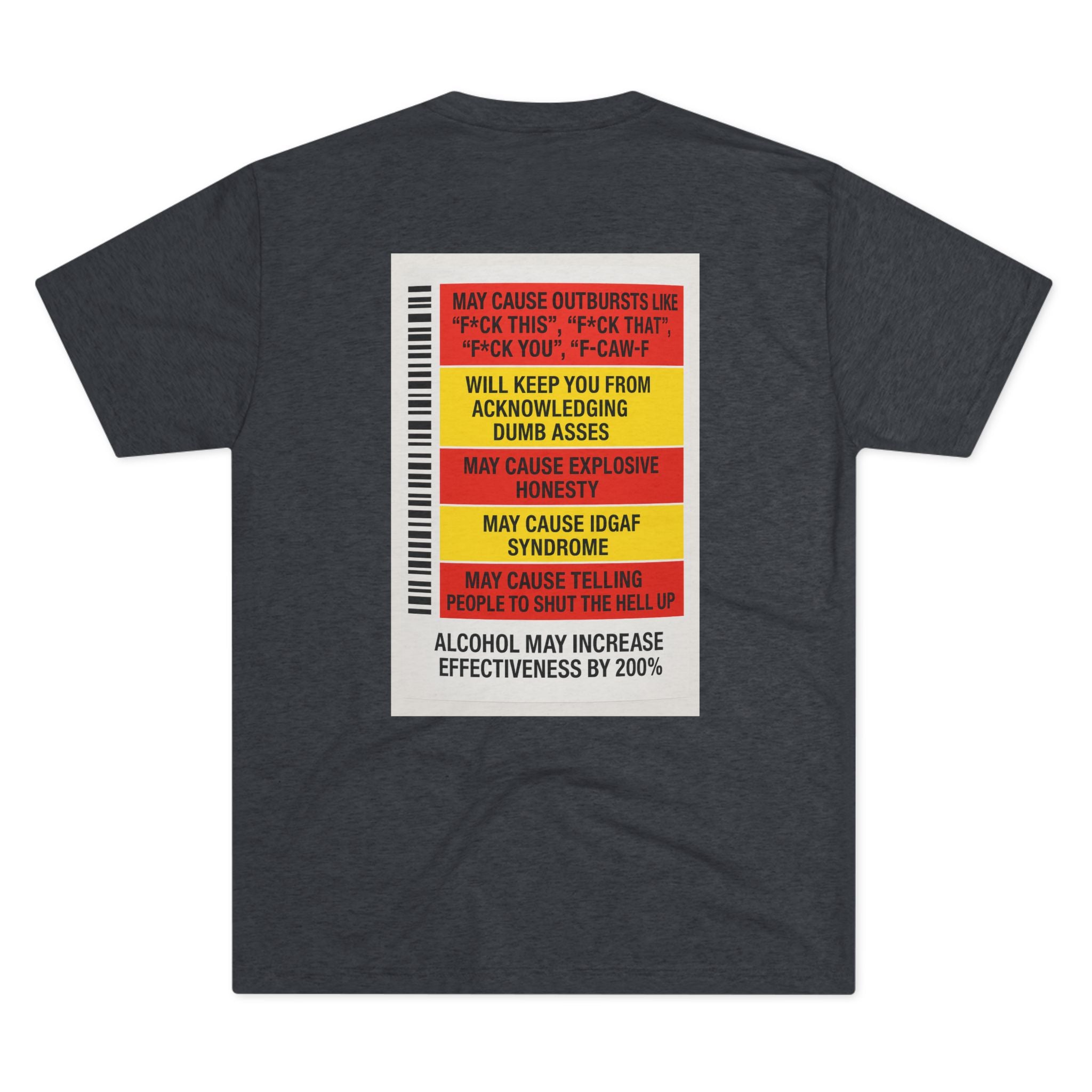 FUKITOL Unisex Tri-Blend Crew Tee - Humorous Statement Tee for Casual Wear