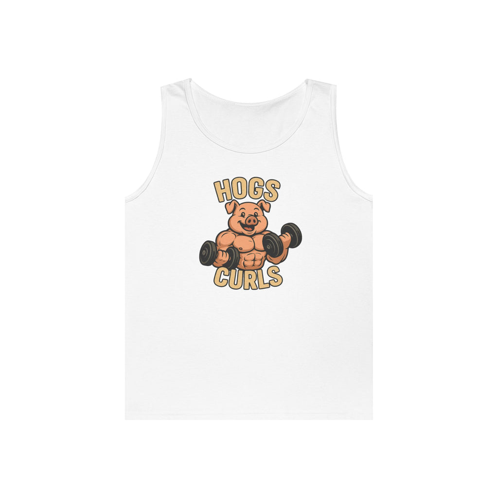Fun Weightlifting Tank Top for Gym Lovers, Hogs & Curls Unisex Cotton Fitness Tee, Workout Shirt, Gift for Gym Enthusiasts, Summer [...]