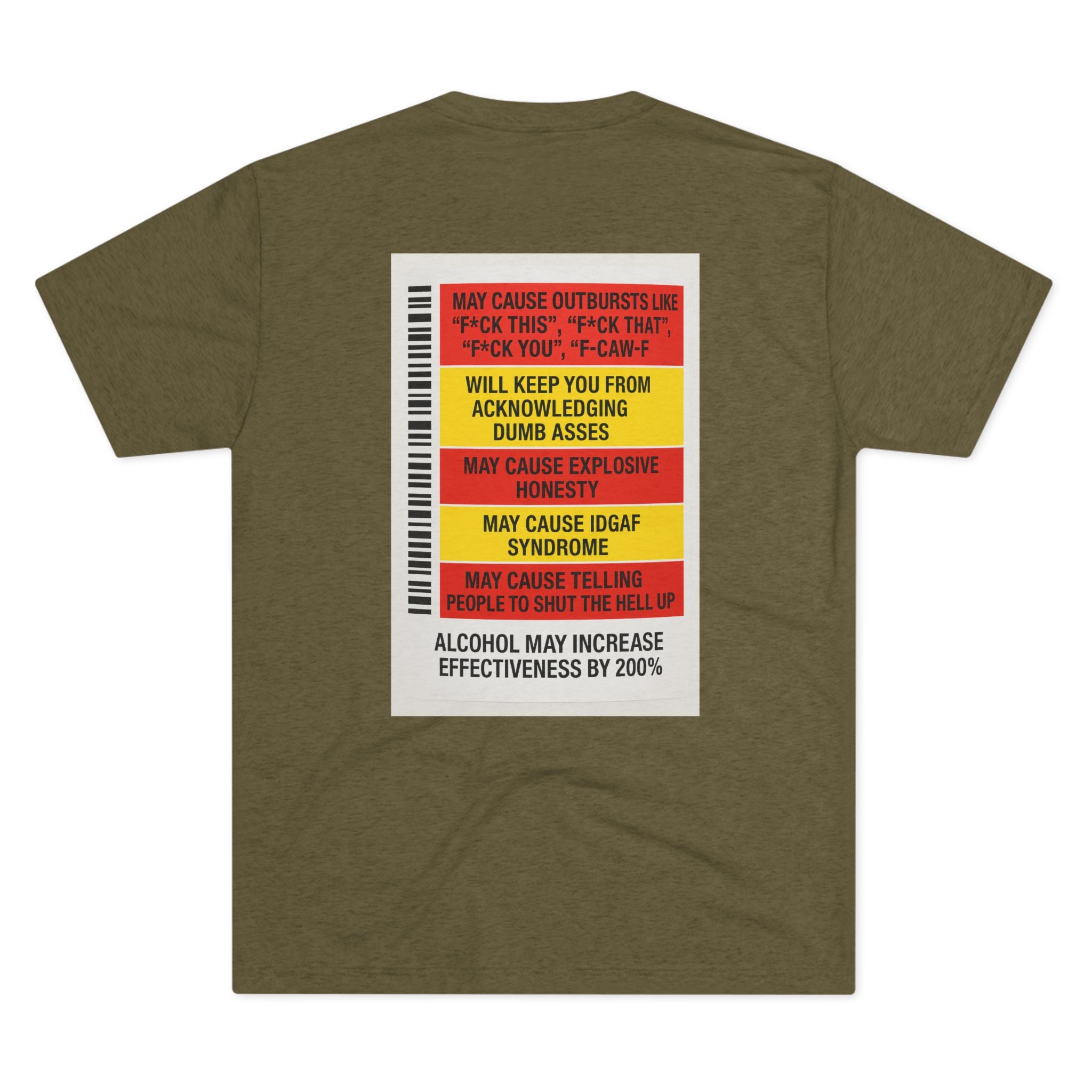 FUKITOL Unisex Tri-Blend Crew Tee - Humorous Statement Tee for Casual Wear