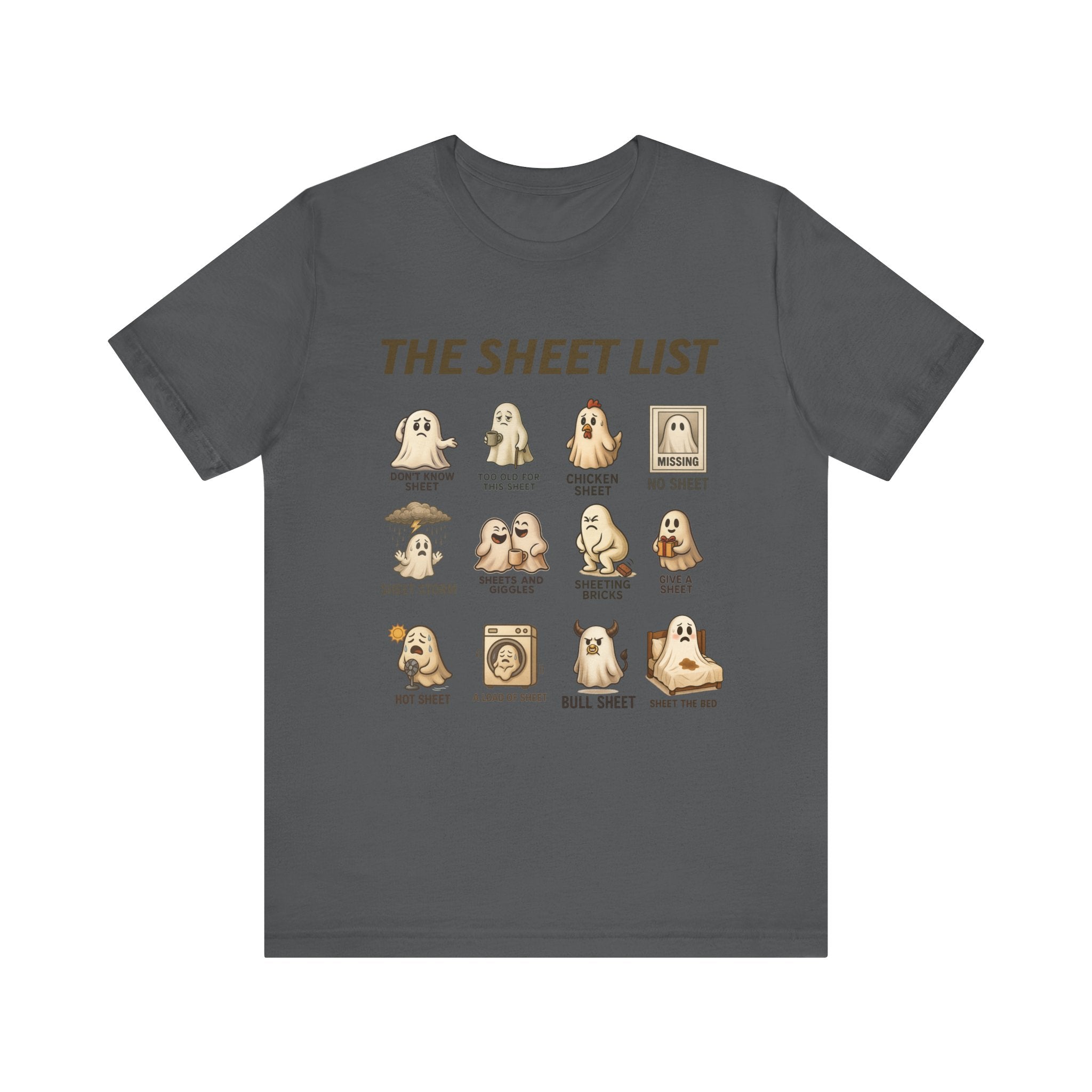 Funny Ghost Sheet List Unisex Tee