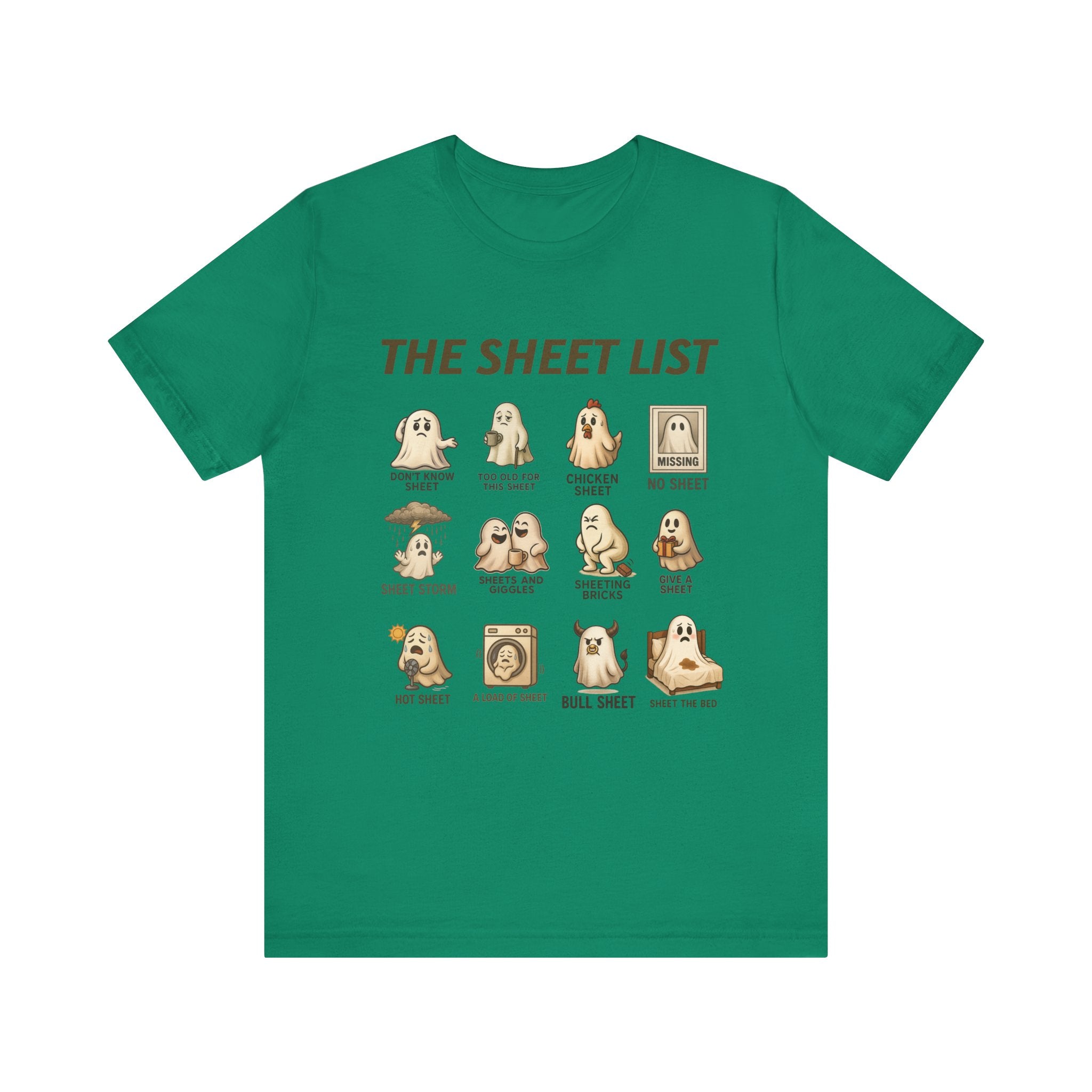Funny Ghost Sheet List Unisex Tee
